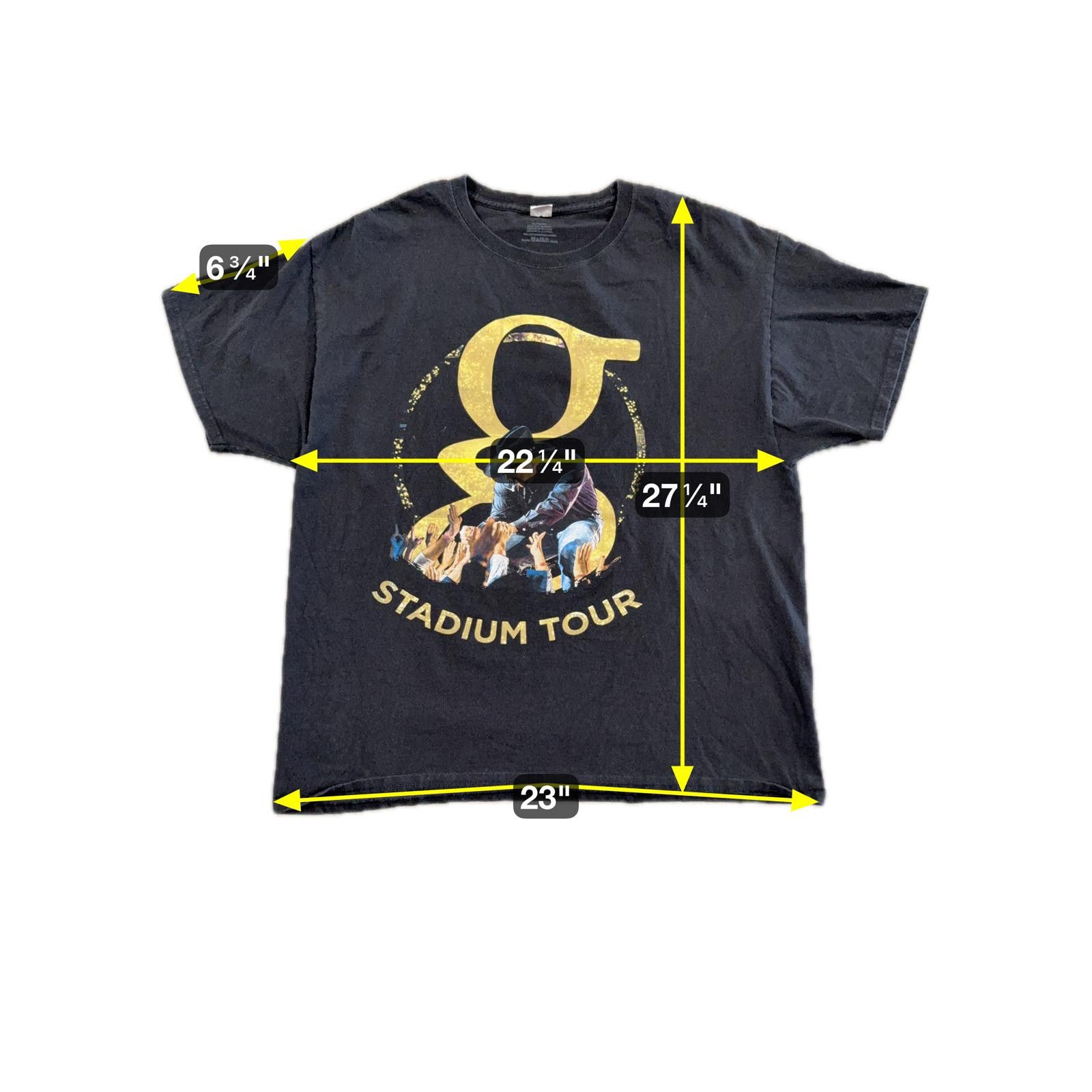 Hanes Garth Brooks 2019 Stadium Tour Shirt Ltd Cities on Back XL Size US L / EU 52-54 / 3 - 5 Thumbnail