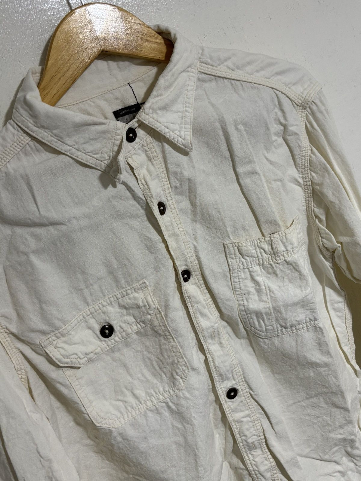 Momotaro Jeans Momotaro Jeans 5oz Selvedge Chambray Shirt Size US XS / EU 42 / 0 - 3 Thumbnail