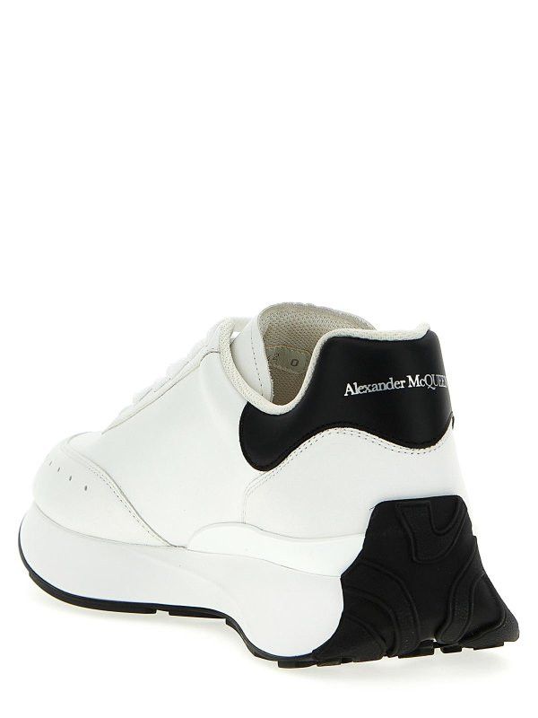 Alexander McQueen o1w1db10725 Sprint Runner in White Size US 15 / EU 48 - 2 Thumbnail