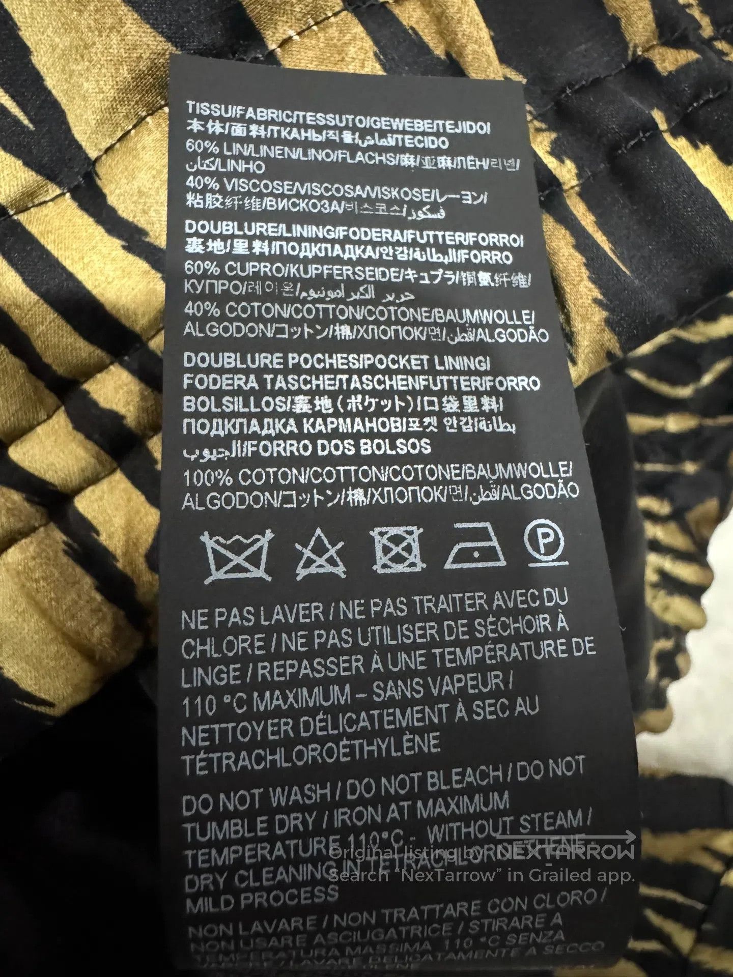 Saint Laurent Paris Saint Laurent Paris Tiger-Print Jacket| Size US M / EU 48-50 / 2 - 5 Thumbnail