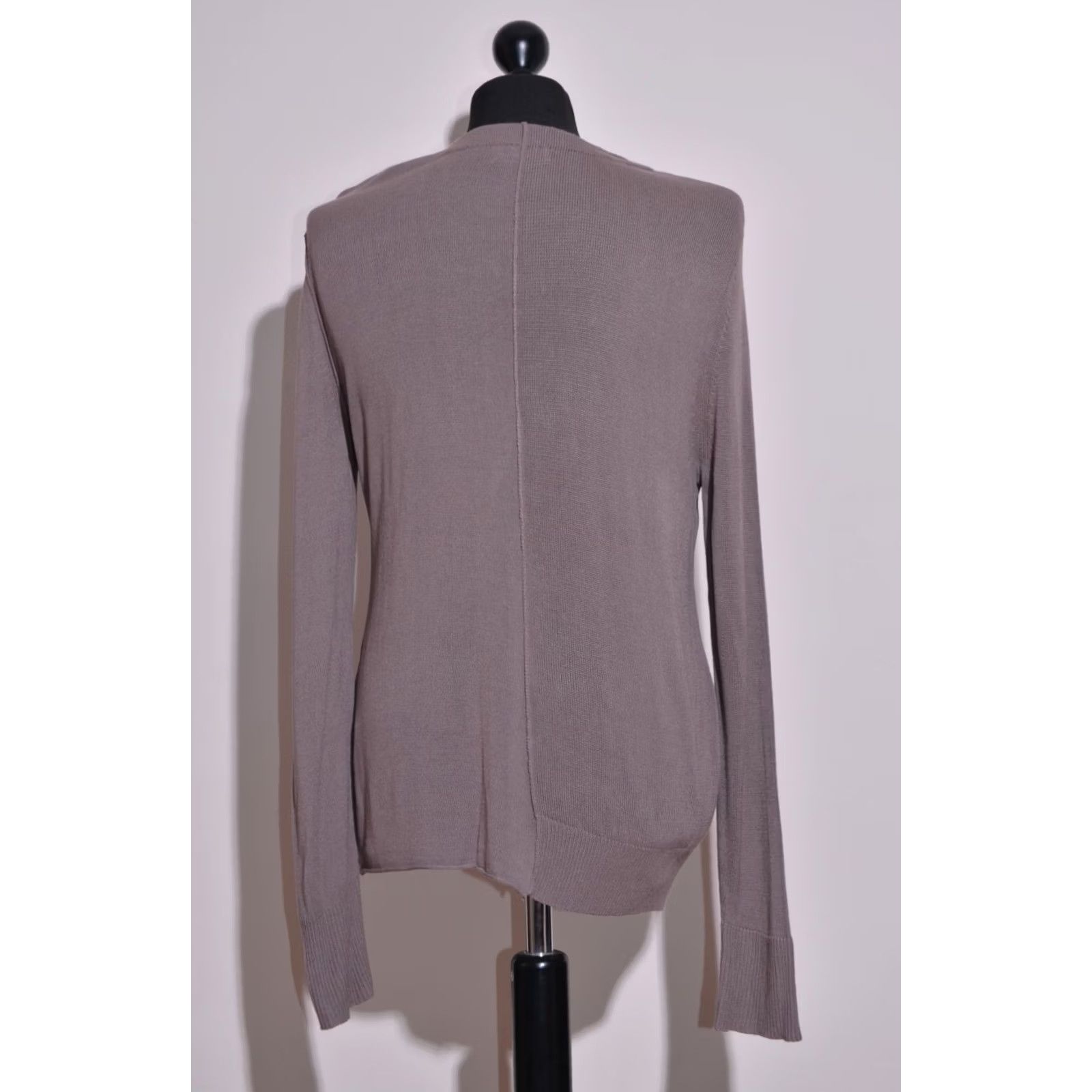 Vintage ACNE Cardigan Jumper Grey Button Front Size S Men's Paste-C SS11 - Cardigan, Knit, V-Neck, Casual, Regular, Long Sleeve, Men Size US S / EU 44-46 / 1 - 3 Thumbnail
