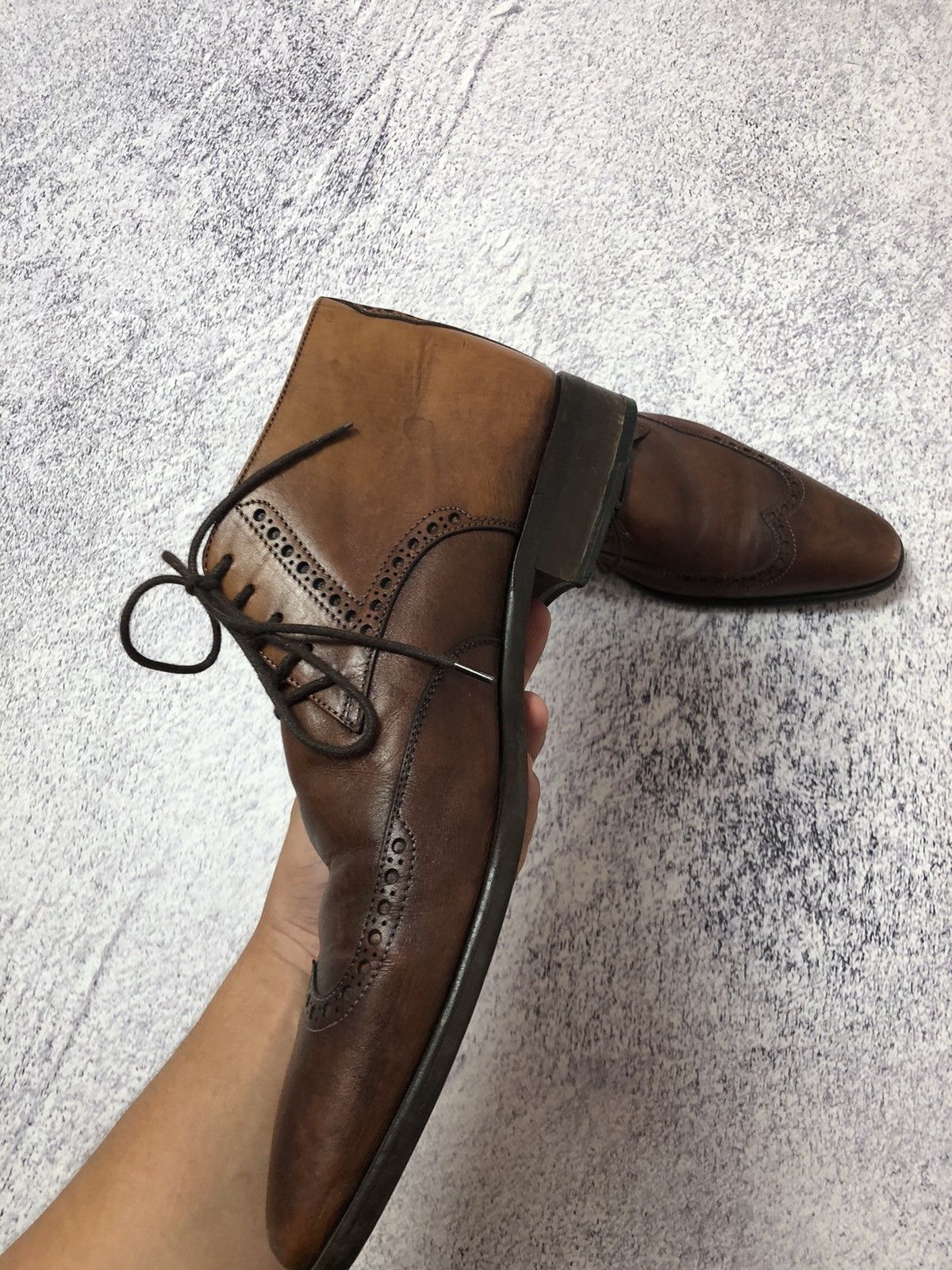 Japanese Brand × Vintage Vintage Leather men's shoes y2k size 41 usa casual Size US 9 / EU 42 - 10 Thumbnail