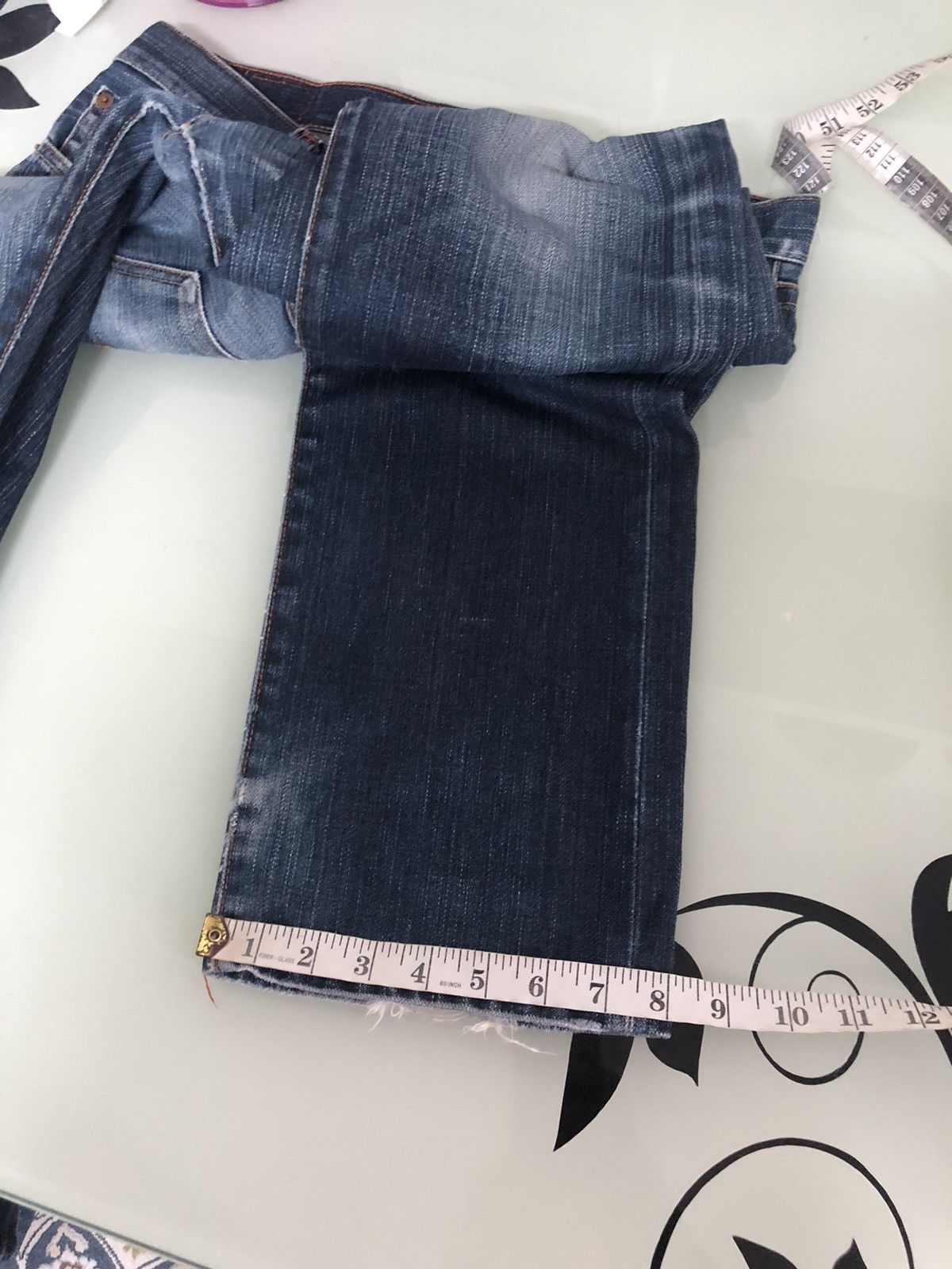 Levi's Vintage Levis 505 Flare Straight Cut Distressed Jeans Size US 34 / EU 50 - 22 Thumbnail