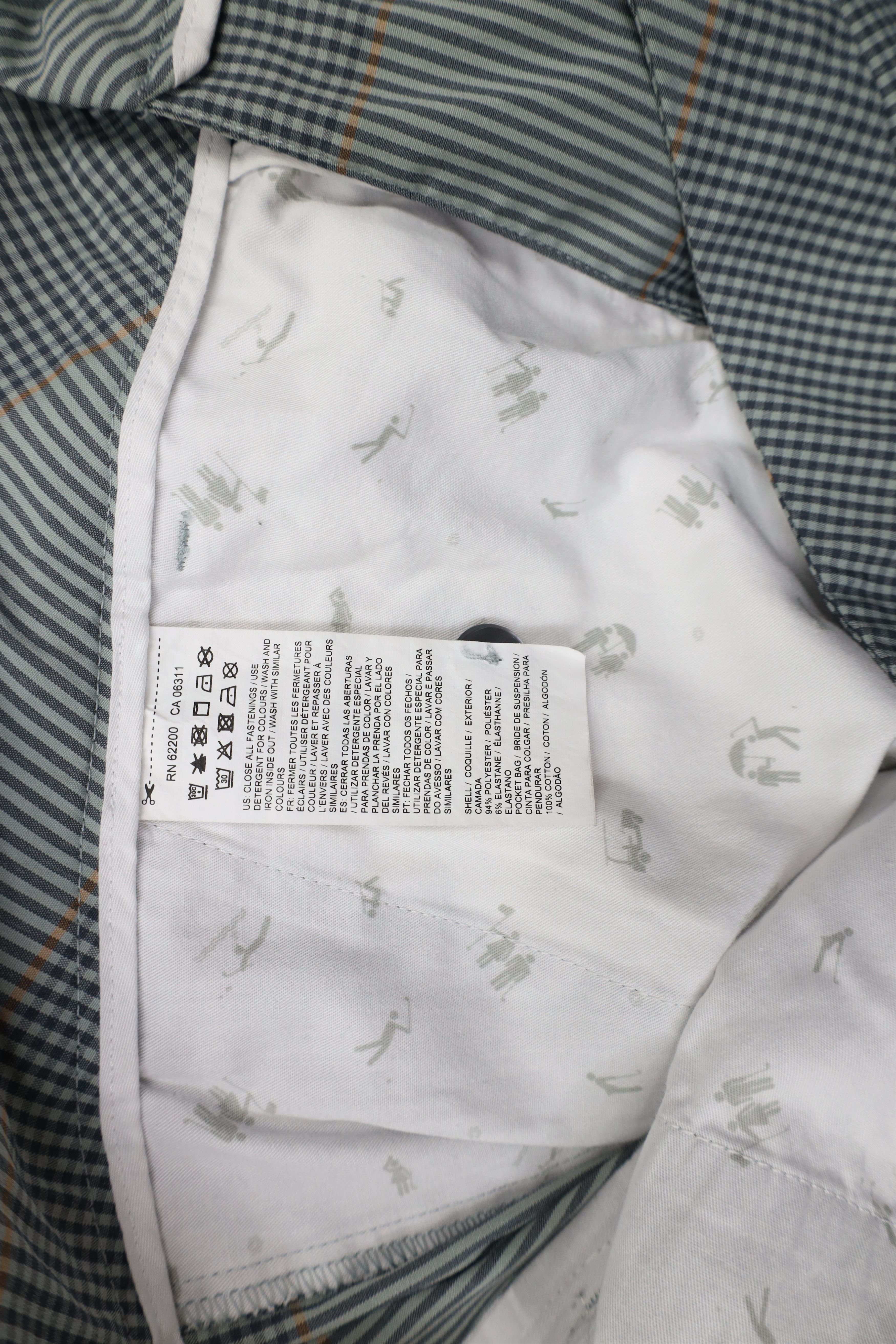 Puma × Vintage Puma Golf Cell Plaid Flat Front Tech Golf Chino Shorts Size US 38 / EU 54 - 9 Thumbnail