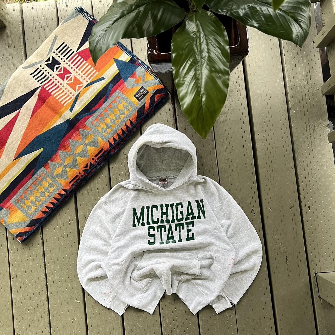 Vintage Vintage Michigan State Hooded Sweatshirt Size US L / EU 52-54 / 3 - 1 Thumbnail