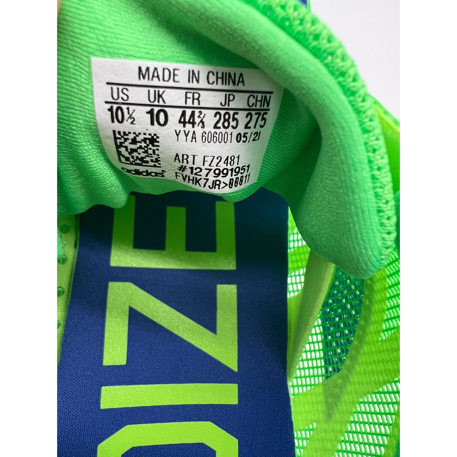 Adidas Adidas AdiZero XCS Mens Track Spikes Green Blue FZ2481 10.5 Size US 10.5 / EU 43-44 - 3 Thumbnail