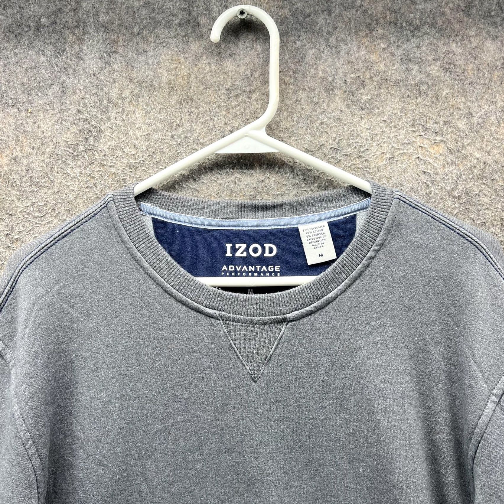 Izod VINTAGE IZOD Sweatshirt Mens Medium Gray Stretch Crewneck Pullover Casual Size US M / EU 48-50 / 2 - 5 Thumbnail