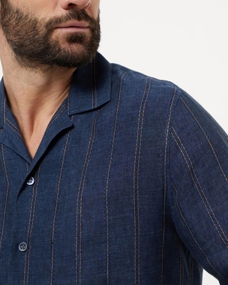 Brunello Cucinelli Shirt in Navy Size US XL / EU 56 / 4 - 3 Thumbnail