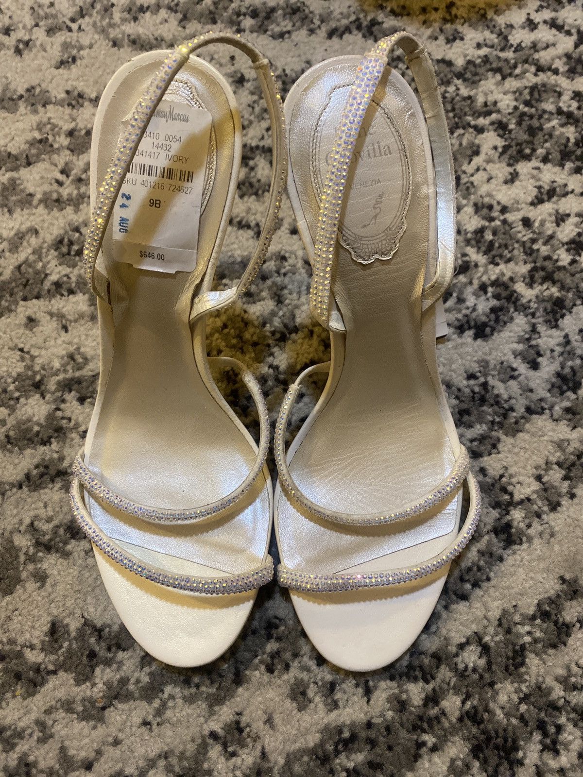 Rene Caovilla Irina Crystal Sandal 105 size 39