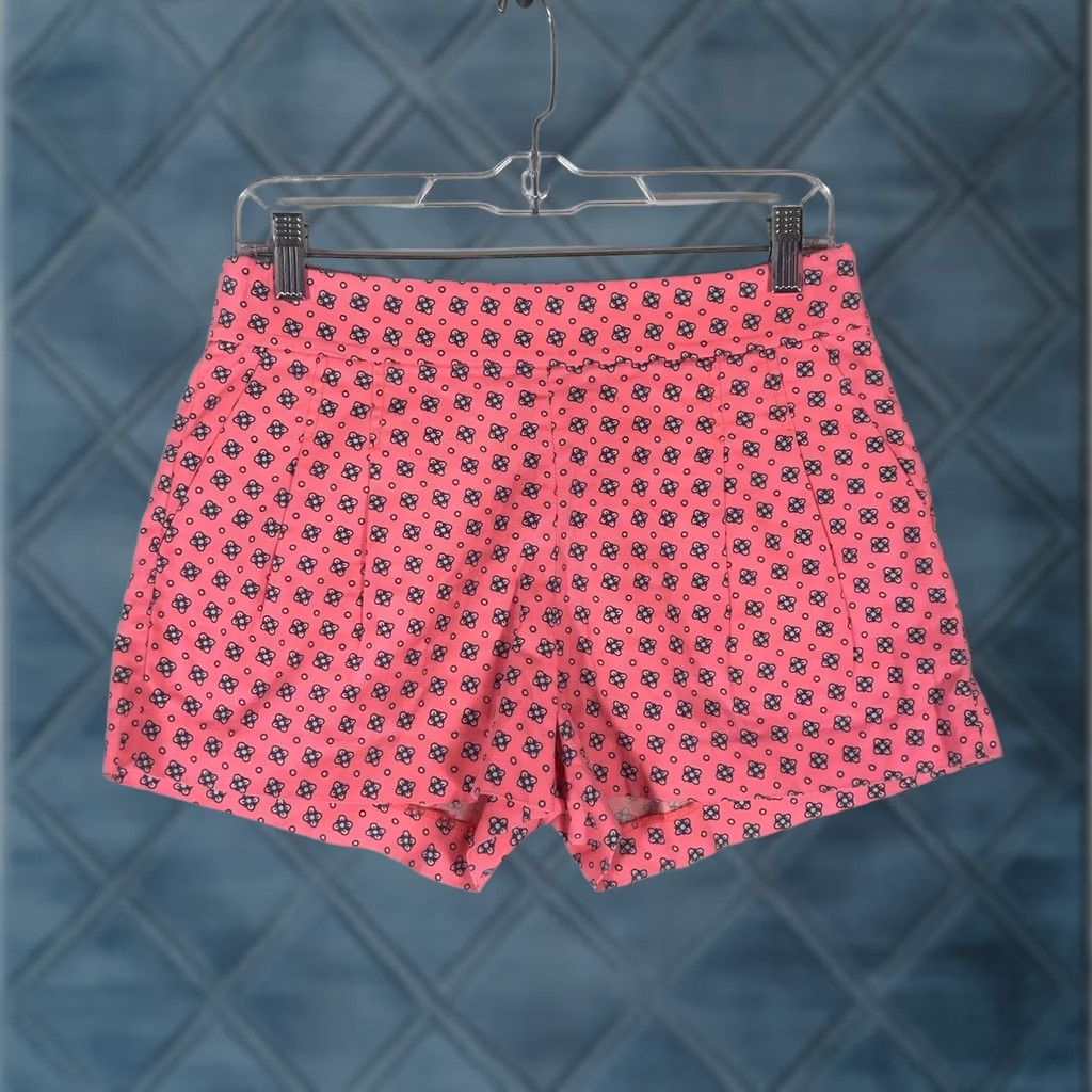 J.Crew VINTAGE? No. J.CREW Bermuda Shorts Womens 6 Pink Abstract Casual Pockets Summer 3" Ins Size 28" / US 6 / IT 42 - 1 Thumbnail