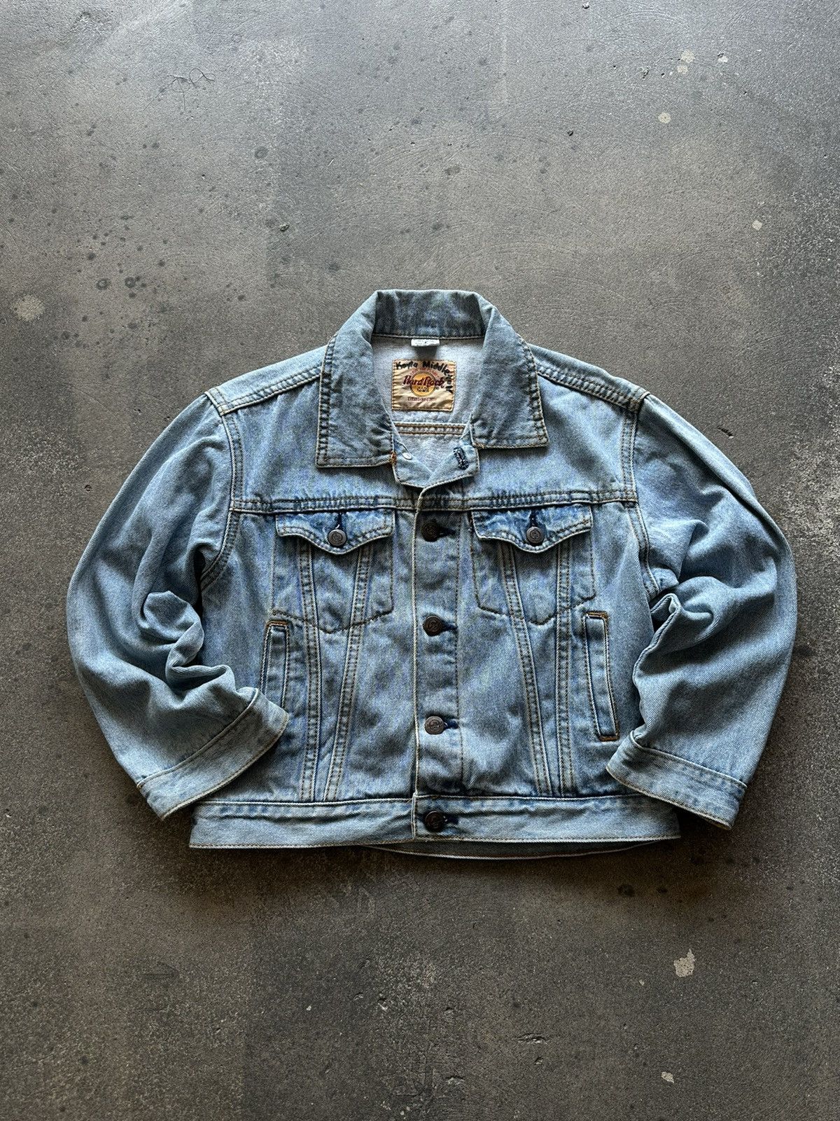 Hard Rock Cafe 90s Hard Rock Cafe denim jacket Size M / US 6-8 / IT 42-44 - 2 Thumbnail