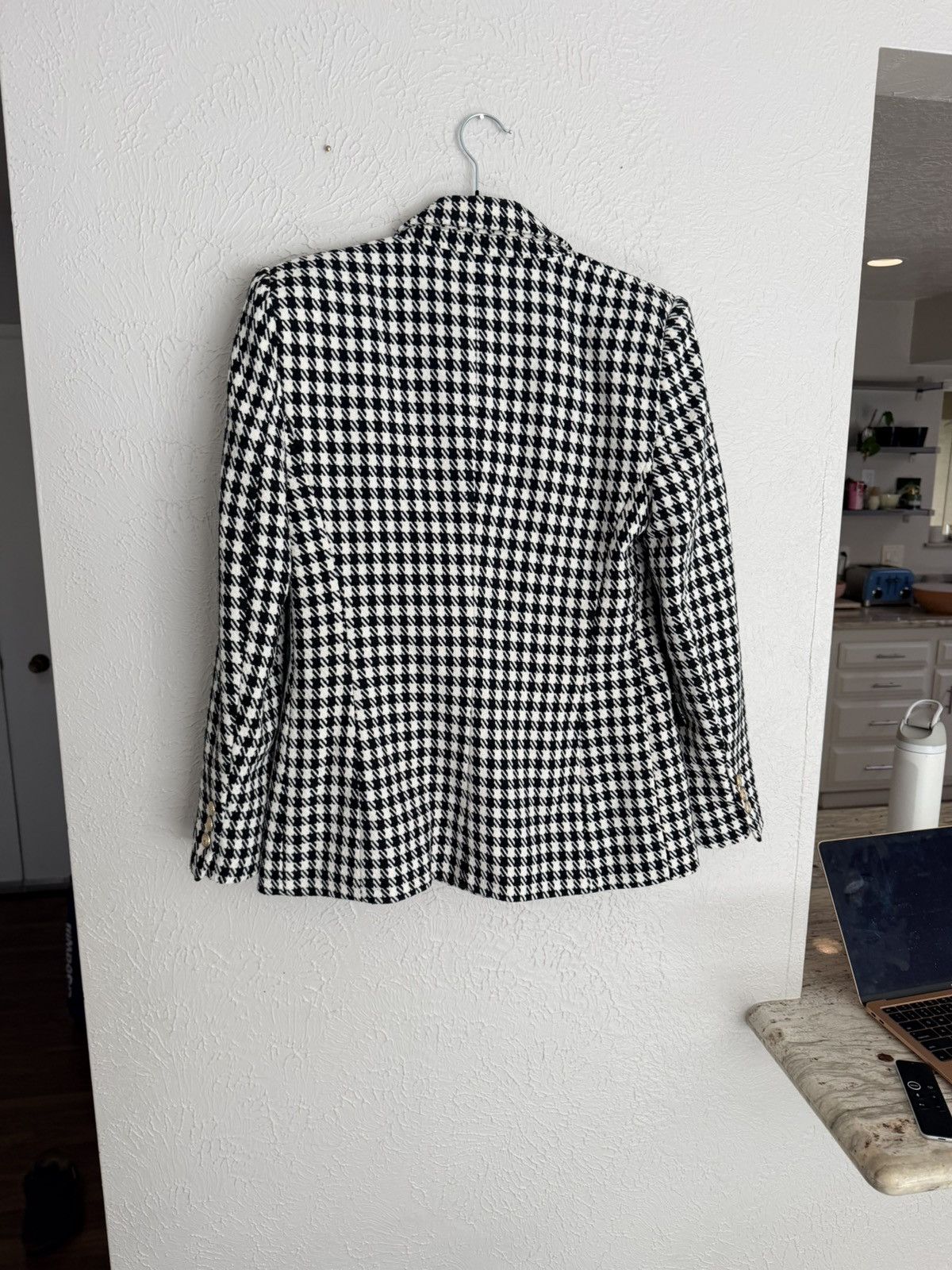 Zara Zara houndstooth double breasted blazer jacket M Size M / US 6-8 / IT 42-44 - 12 Thumbnail