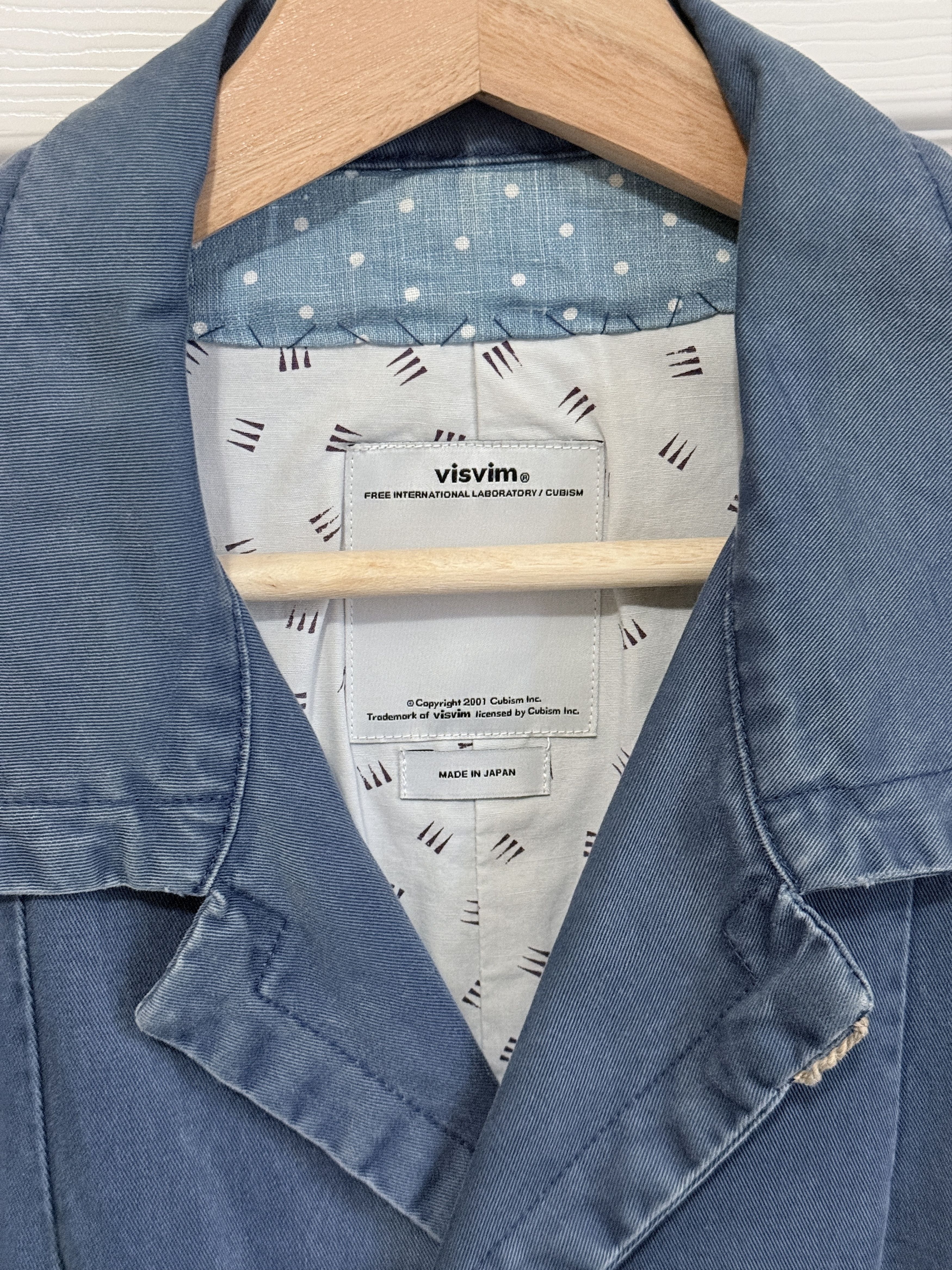 Visvim SS14 Mies Coat Indigo Blue Size US M / EU 48-50 / 2 - 10 Thumbnail