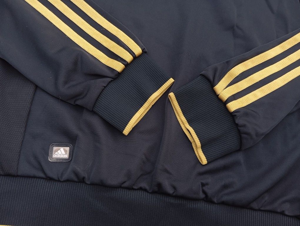 Adidas Adidas 🏀🏐🎾 Tracktop Jacket Black & Gold 🥇 Size US S / EU 44-46 / 1 - 4 Thumbnail