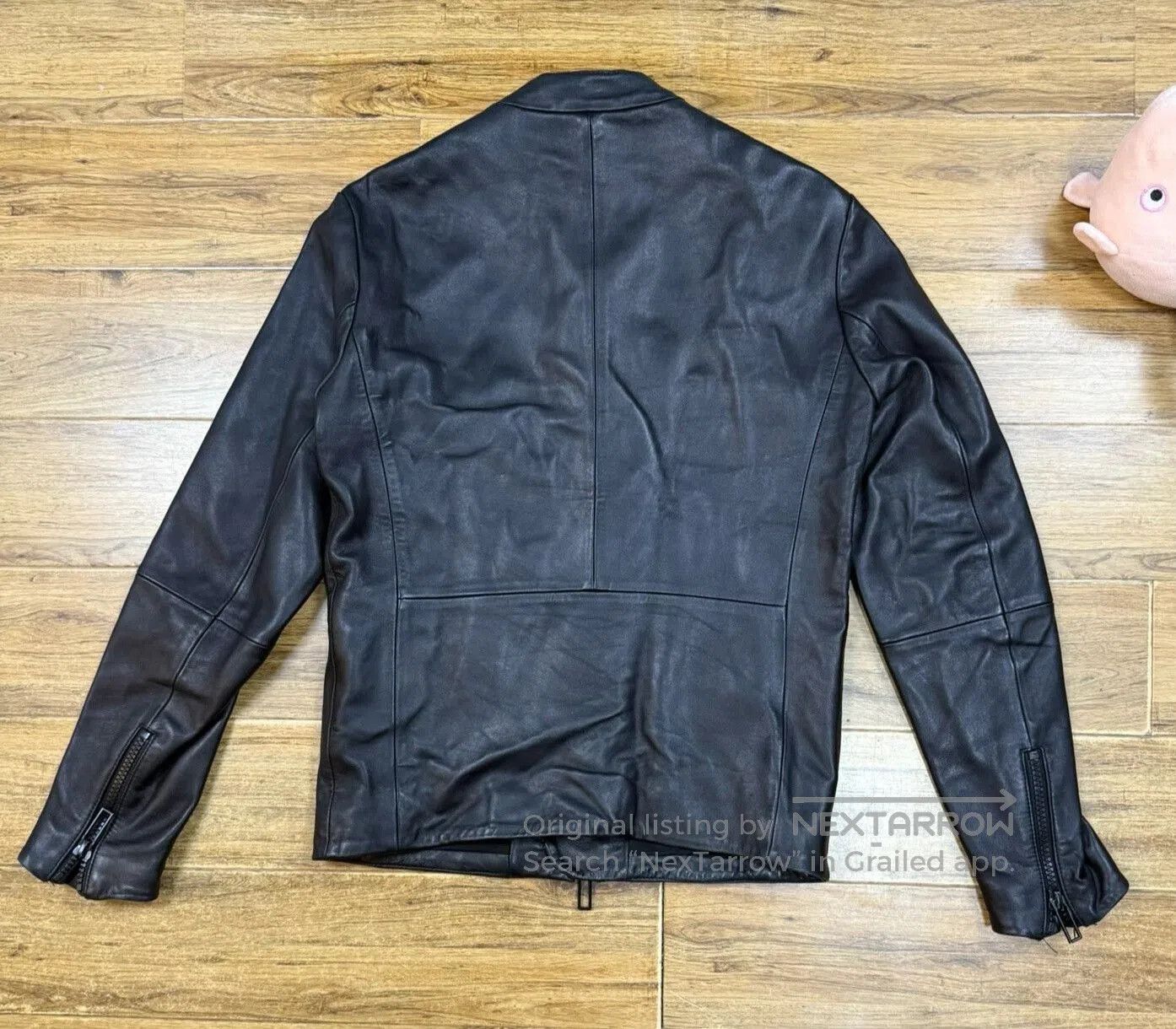 Giorgio Armani Armani Men's Leather Moto Jacket. Size US S / EU 44-46 / 1 - 2 Thumbnail