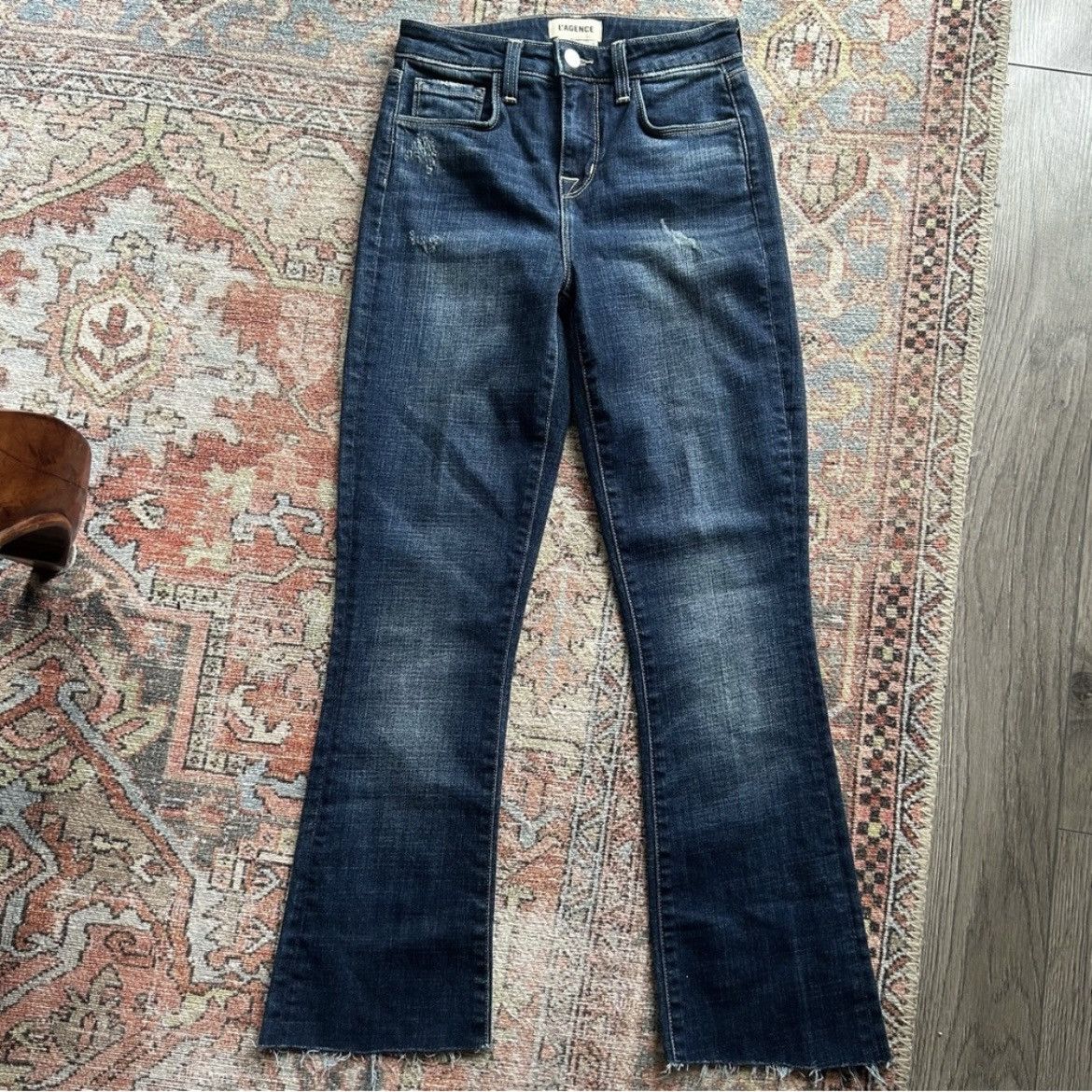 L’Agence Ruth High Rise Straight Jean in Atwood Size 24