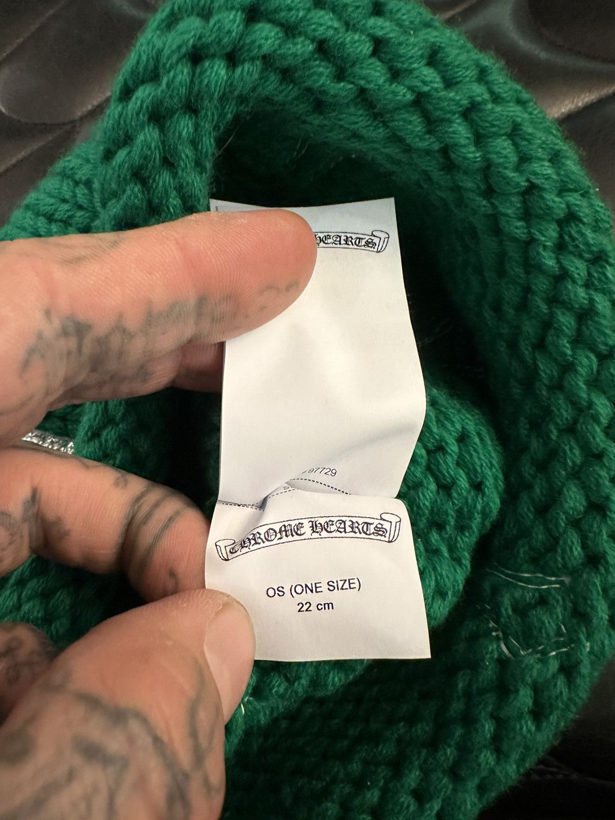 Chrome Hearts Chrome Hearts NEW 1/1 VIP Flooded Cross Beanie Hat Size ONE SIZE - 10 Thumbnail