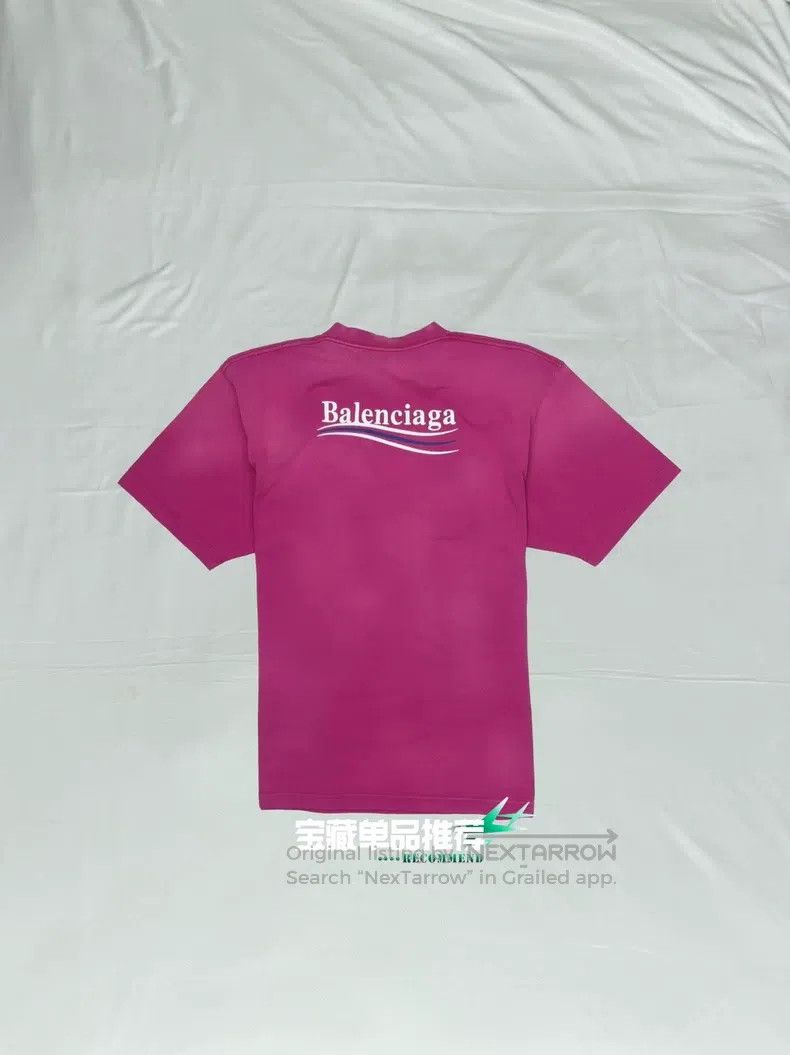 Balenciaga Balenciaga Pink Tie-Dye Coca-Cola Wave Short Sleeve T-Shir Size US XS / EU 42 / 0 - 1 Thumbnail