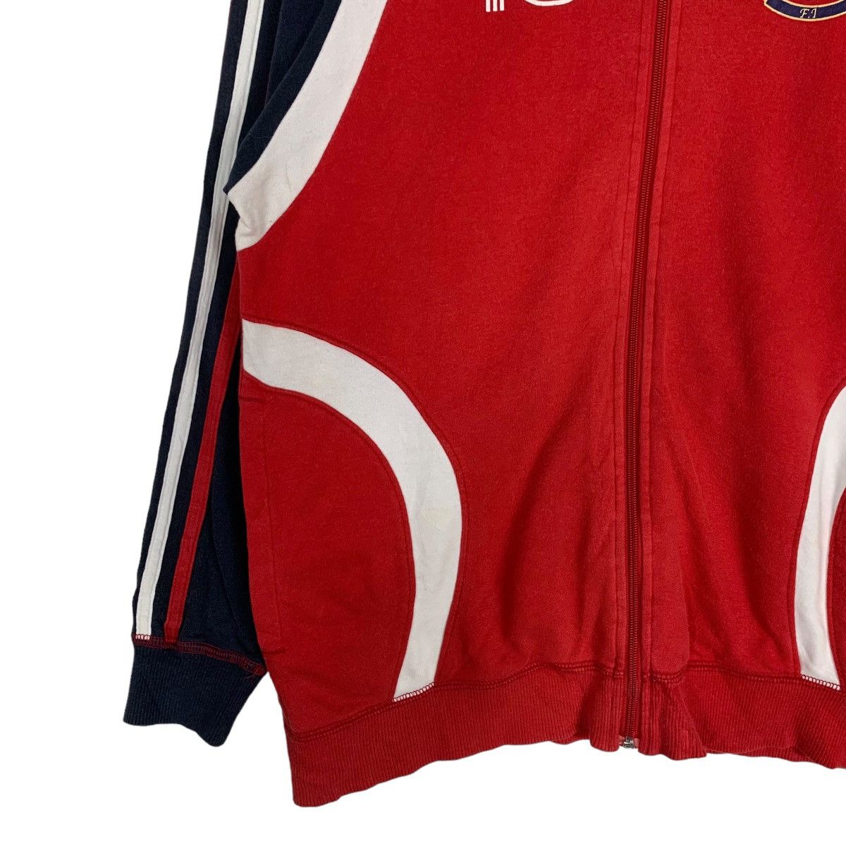 Adidas ADIDAS Big Logo Zipper Red Hoodies Training Wear #0826-C37 Size US M / EU 48-50 / 2 - 8 Thumbnail
