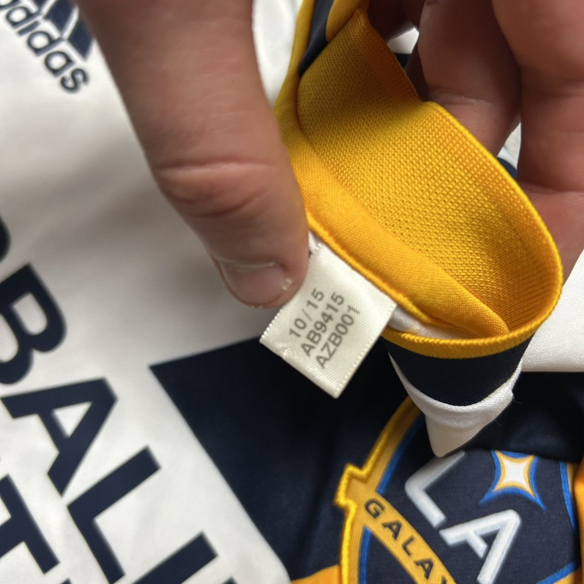 Adidas Mens Adidas FC La Galaxy MLS 2015 Don Ditar soccer jersey Size US M / EU 48-50 / 2 - 10 Thumbnail