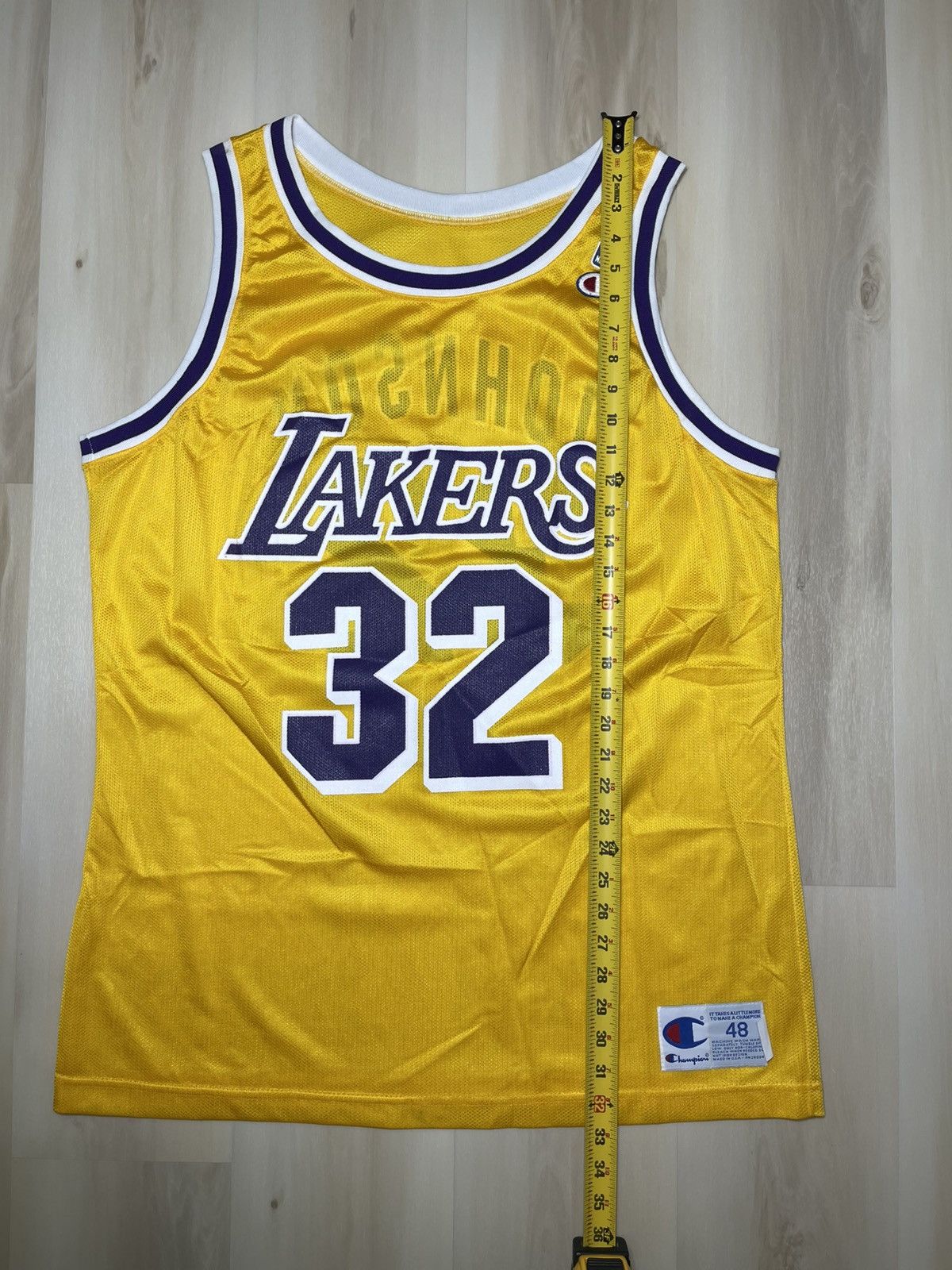 Champion Vintage Los Angeles Lakers Jersey Sz 48 Magic Johnson #32 Size US M / EU 48-50 / 2 - 9 Thumbnail