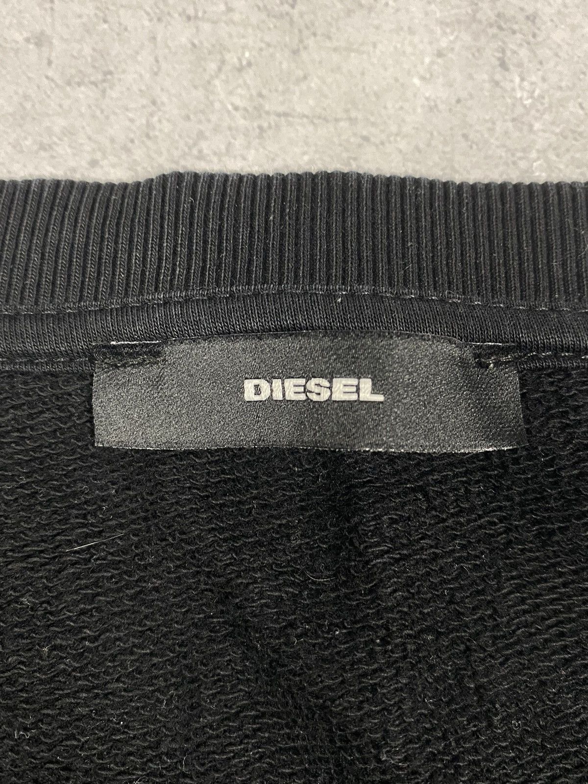 Diesel Diesel Big Logo Black Sweatshirt Women Size L Size L / US 10 / IT 46 - 9 Thumbnail
