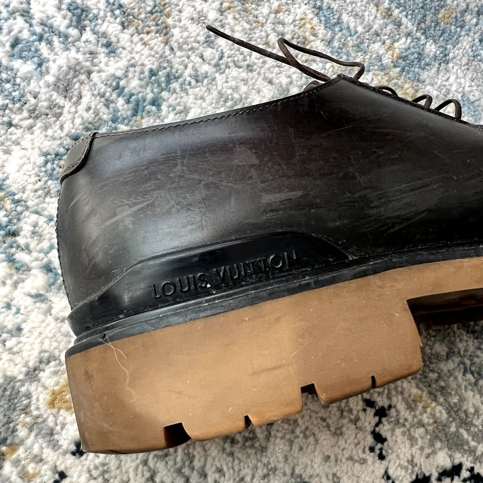 Louis Vuitton Louis Vuitton men's oxford shoes size 9.5 FD 1115 brown CL Size US 9.5 / EU 42-43 - 6 Thumbnail