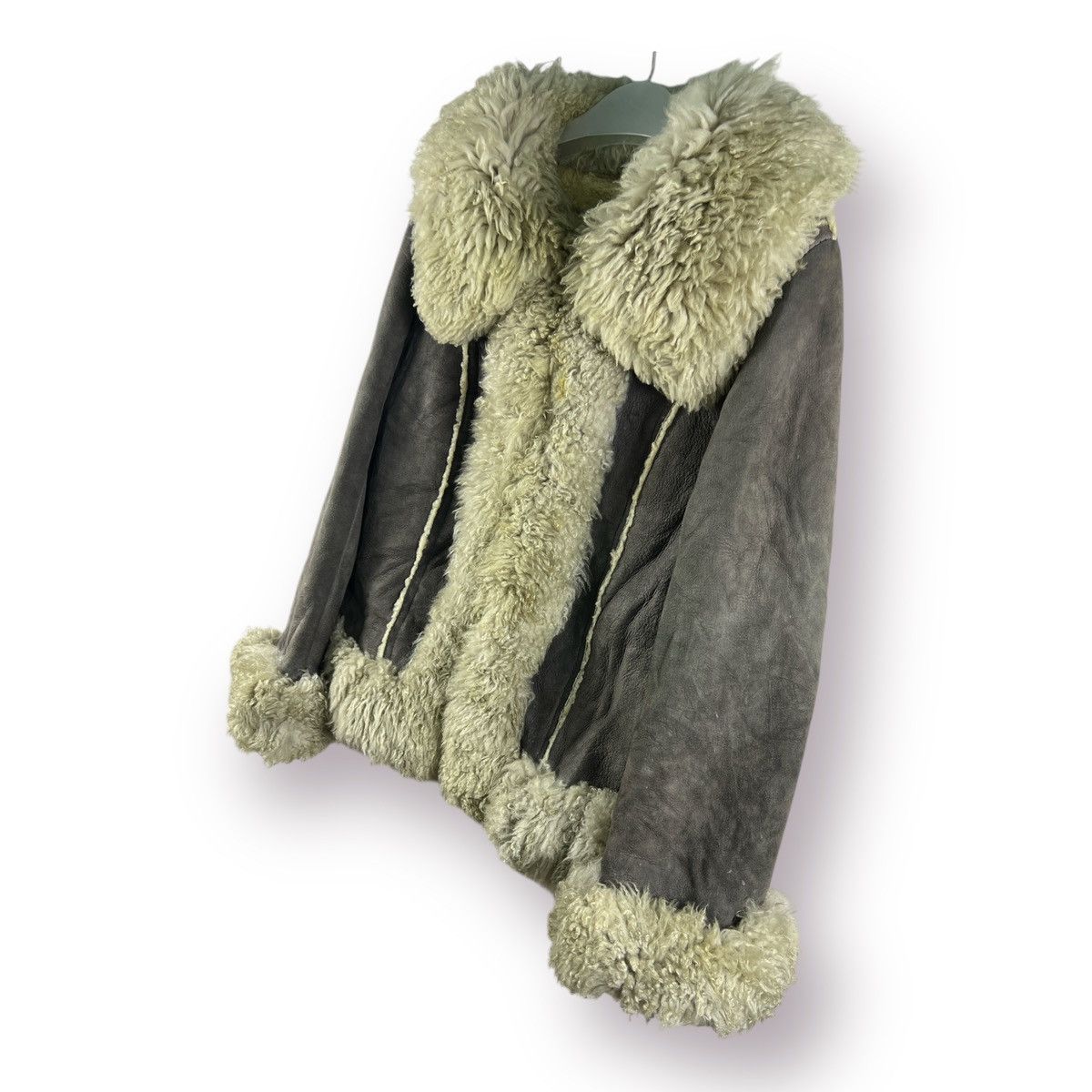 Other 🔥 Unknown Sheepskin Croped jacket Size S / US 4 / IT 40 - 2 Thumbnail