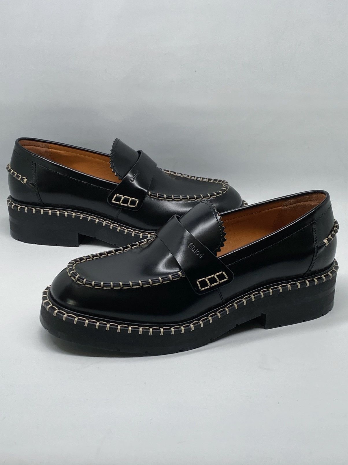 Chloe Chloe Noua Leather Loafers size 38.5 Size US 8.5 / IT 38.5 - 6 Thumbnail