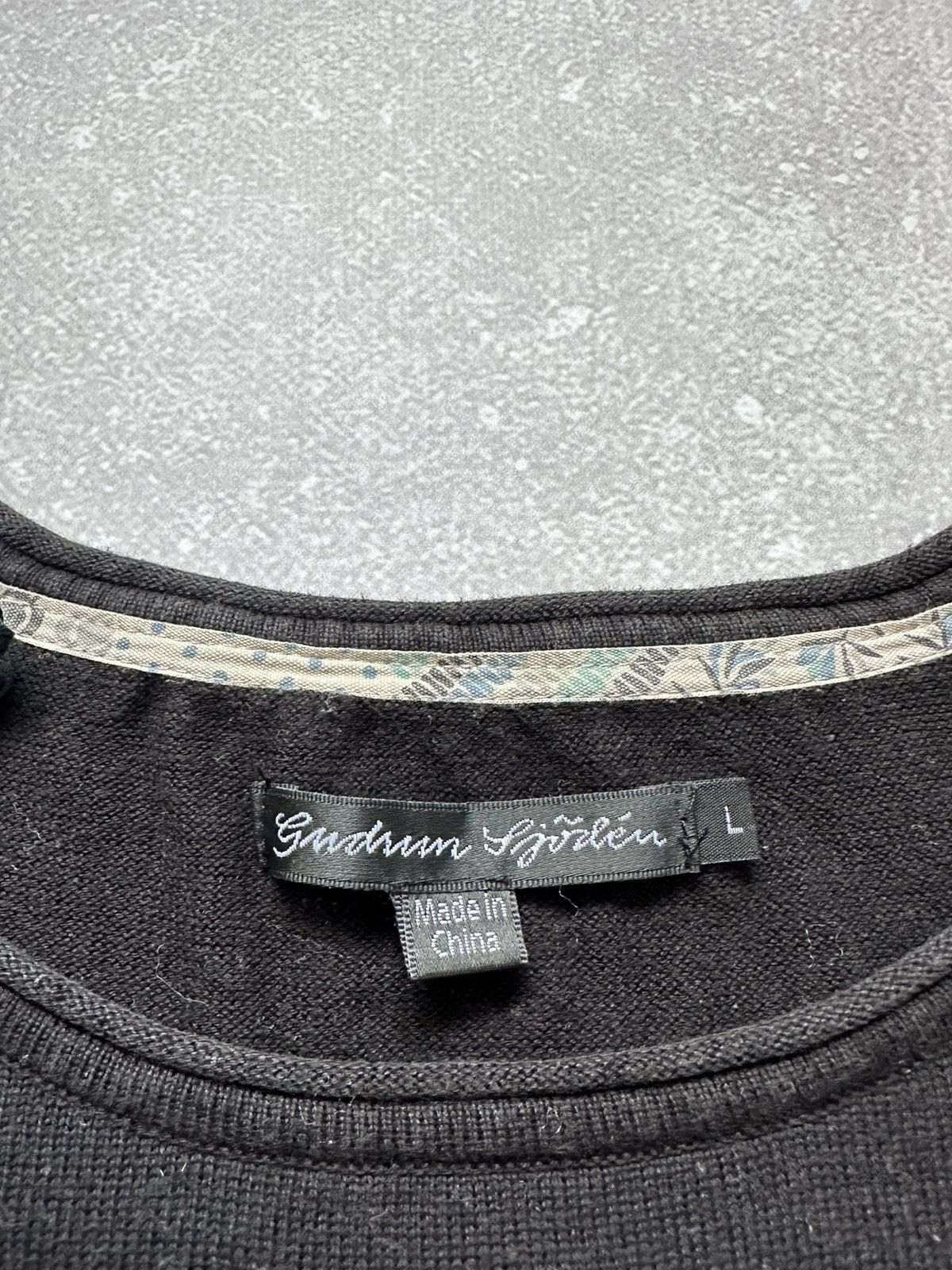 Gudrun Sjoden GUDRUN SJODEN Black Long Sleeve Lagenlook A-Line Sweater Size L / US 10 / IT 46 - 4 Thumbnail