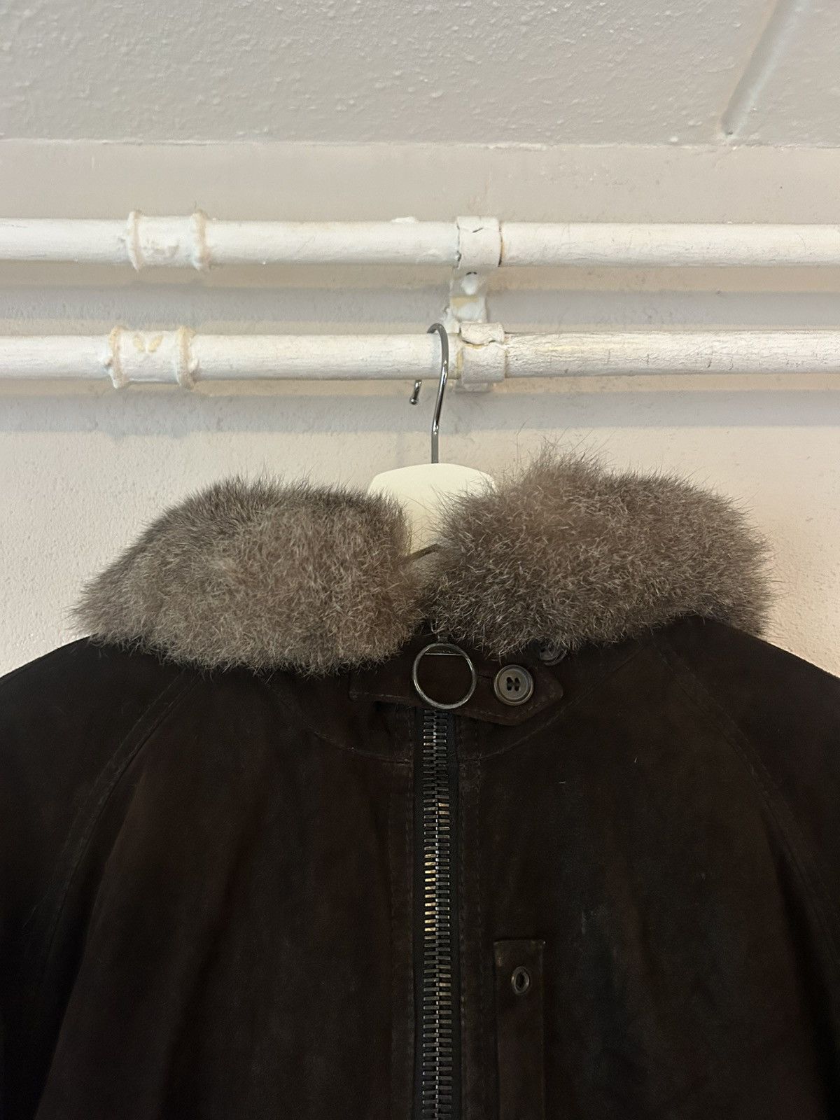 Prada Prada Shearling and Suede Aviator Jacket Size US M / EU 48-50 / 2 - 2 Thumbnail
