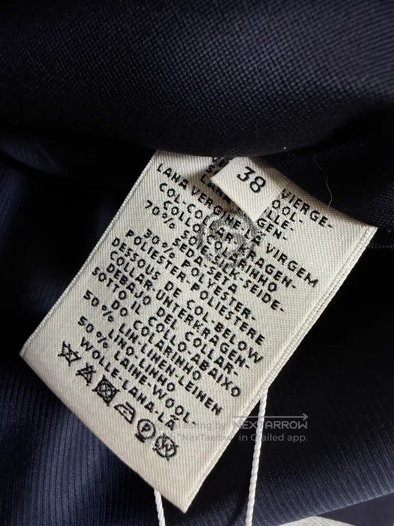 Hermes Hermes Navy and Black Wool Blazer with Lapel Size XS / US 0-2 / IT 36-38 - 5 Thumbnail