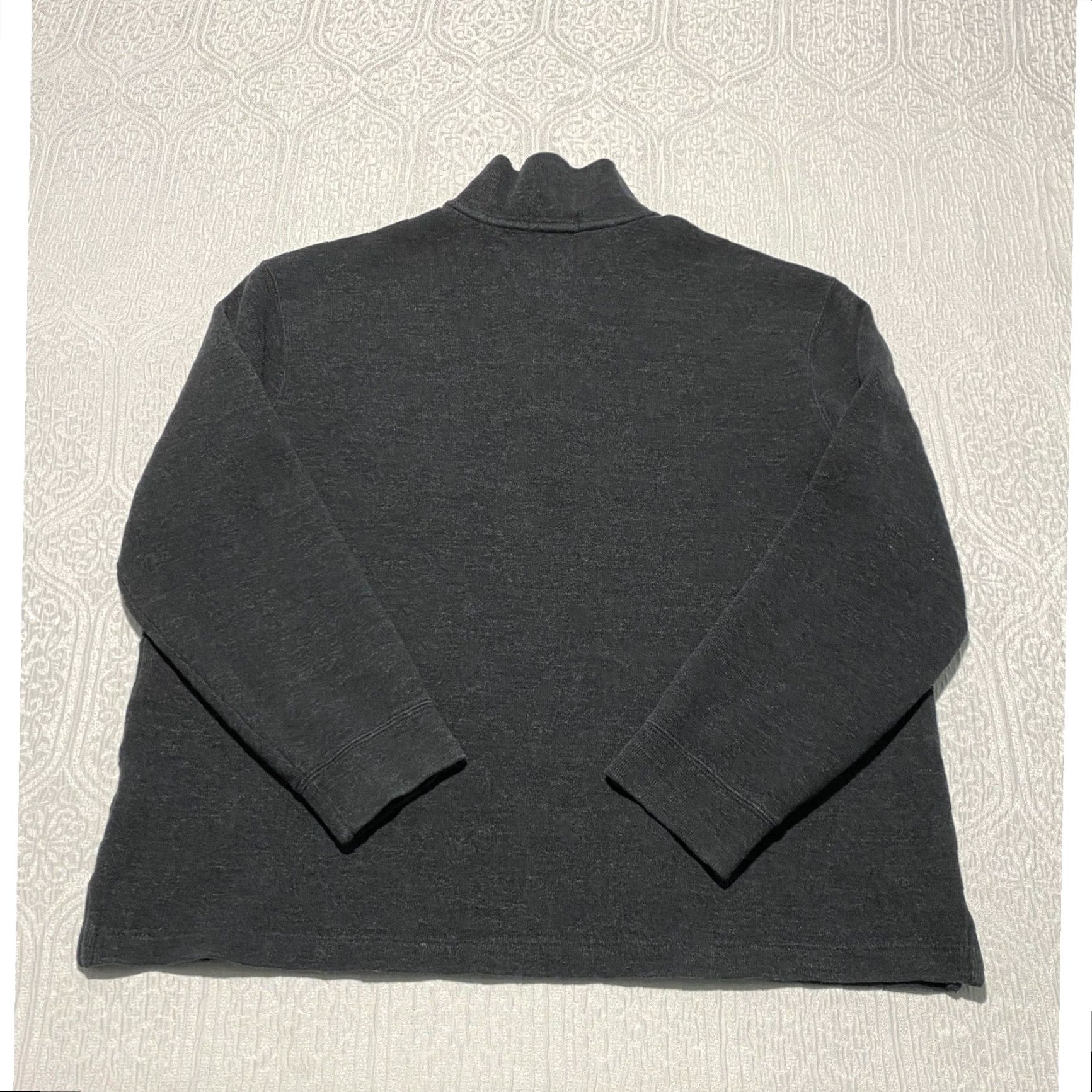 Polo Ralph Lauren Polo Ralph Lauren Mens XL Charcoal Gray 100% Cotton Quarter Zip Pullover Sweater Size US XL / EU 56 / 4 - 4 Thumbnail