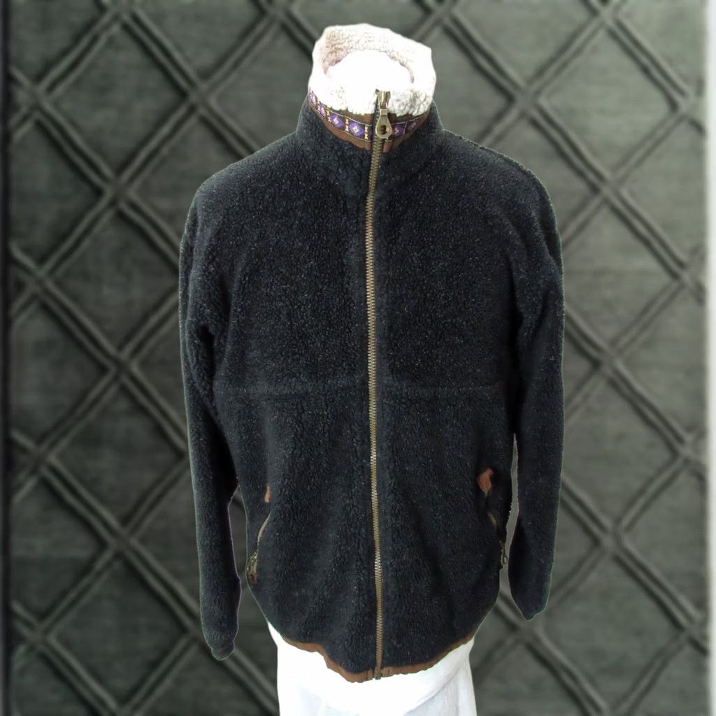 Vintage VINTAGE Kuhl ALF Fleece Jacket Mens Medium Navy Blue Outdoor Hiking Alfpaca Deep Pile Full Zip Polartec Size US M / EU 48-50 / 2 - 1 Thumbnail