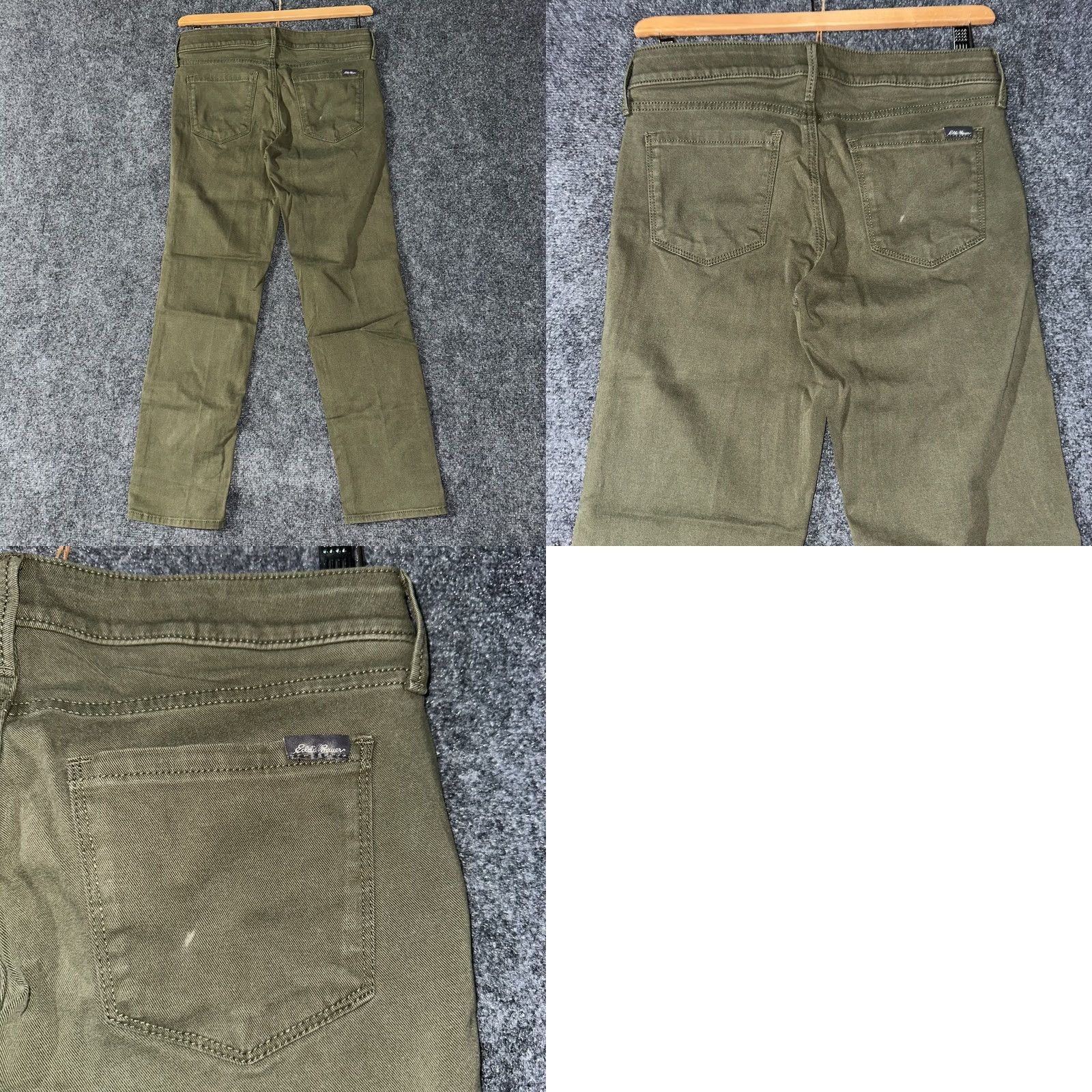 Eddie Bauer Eddie Bauer Pants Womens 8P Petite Green Cotton Stretch Chino Straight Slim Slightly Curvy 27in Inseam Size 30" / US 8 / IT 44 - 8 Thumbnail
