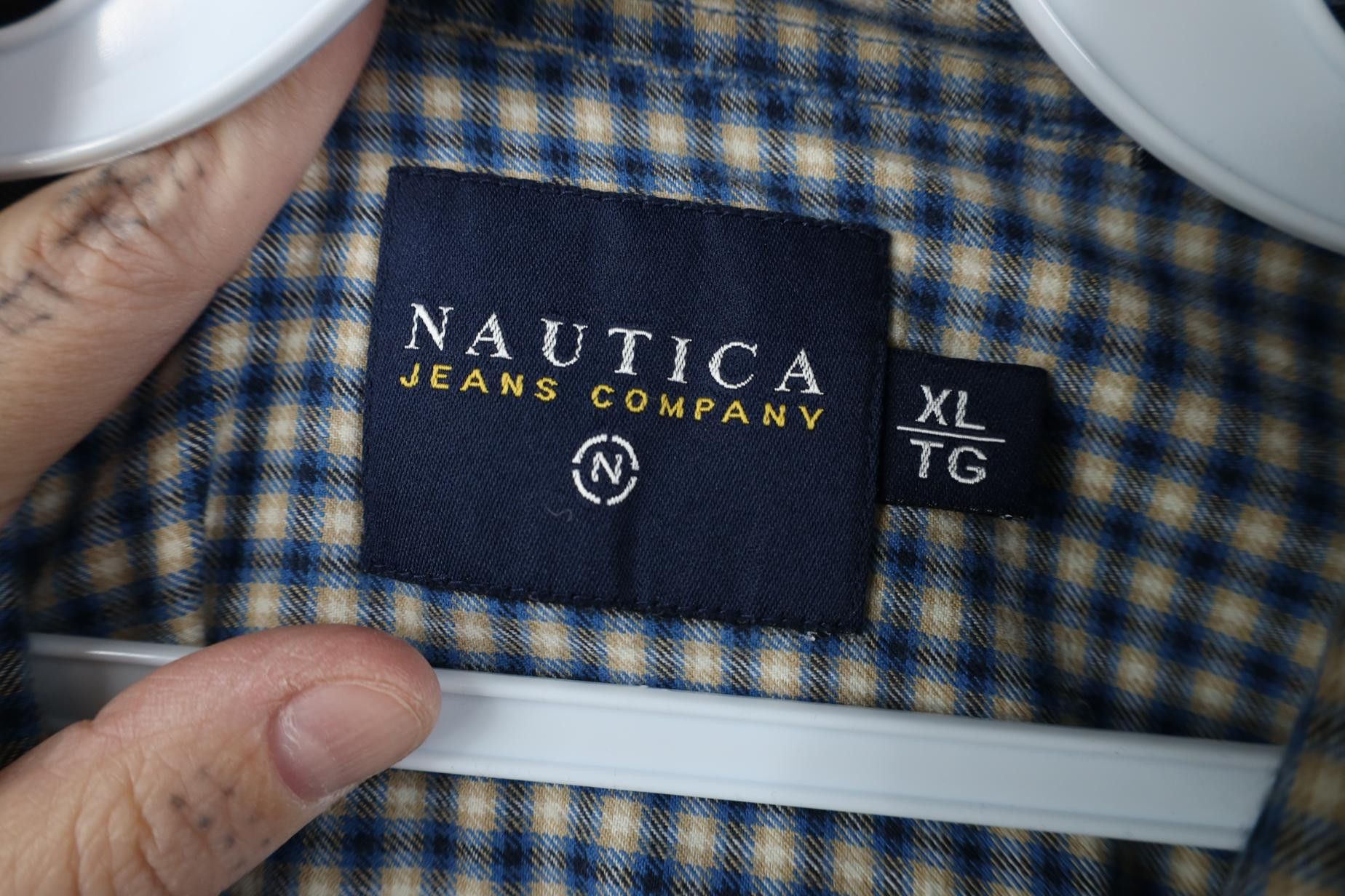Nautica Vintage 90s Nautica Fit Flannel Collared Button Shirt Plaid Size US XL / EU 56 / 4 - 10 Thumbnail