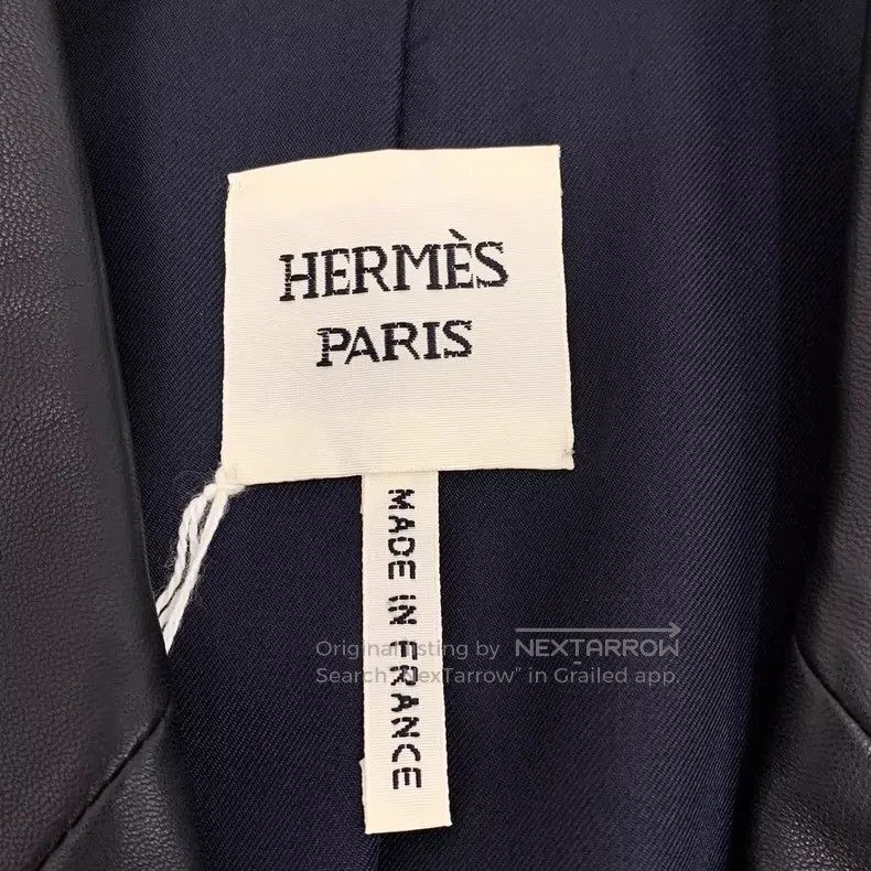 Hermes Hermes Black Lapel Single-Breasted Zip-Up Leather Jacket C Size XS / US 0-2 / IT 36-38 - 5 Thumbnail