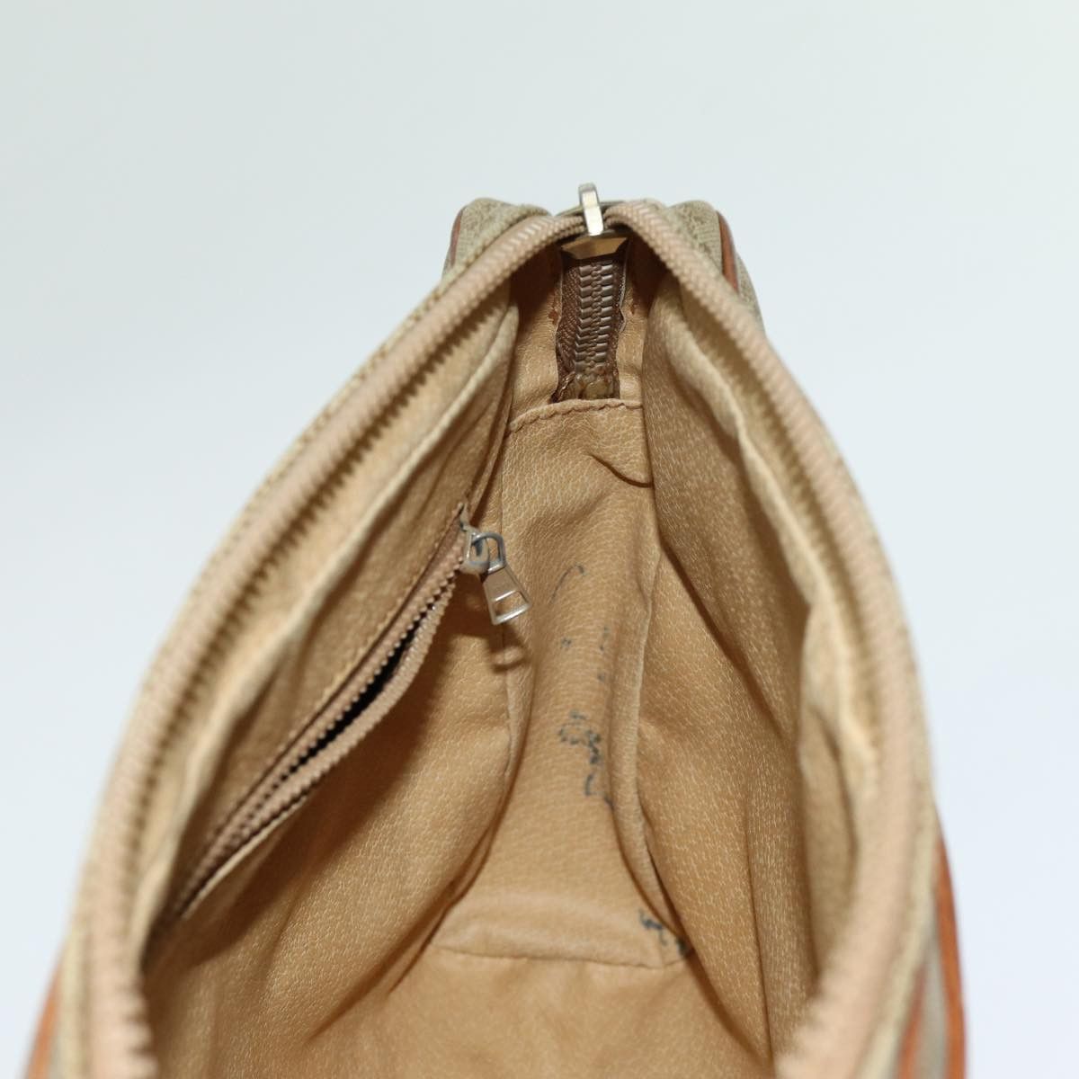 Celine CELINE Macadam Canvas Clutch Bag Beige Size ONE SIZE - 12 Thumbnail