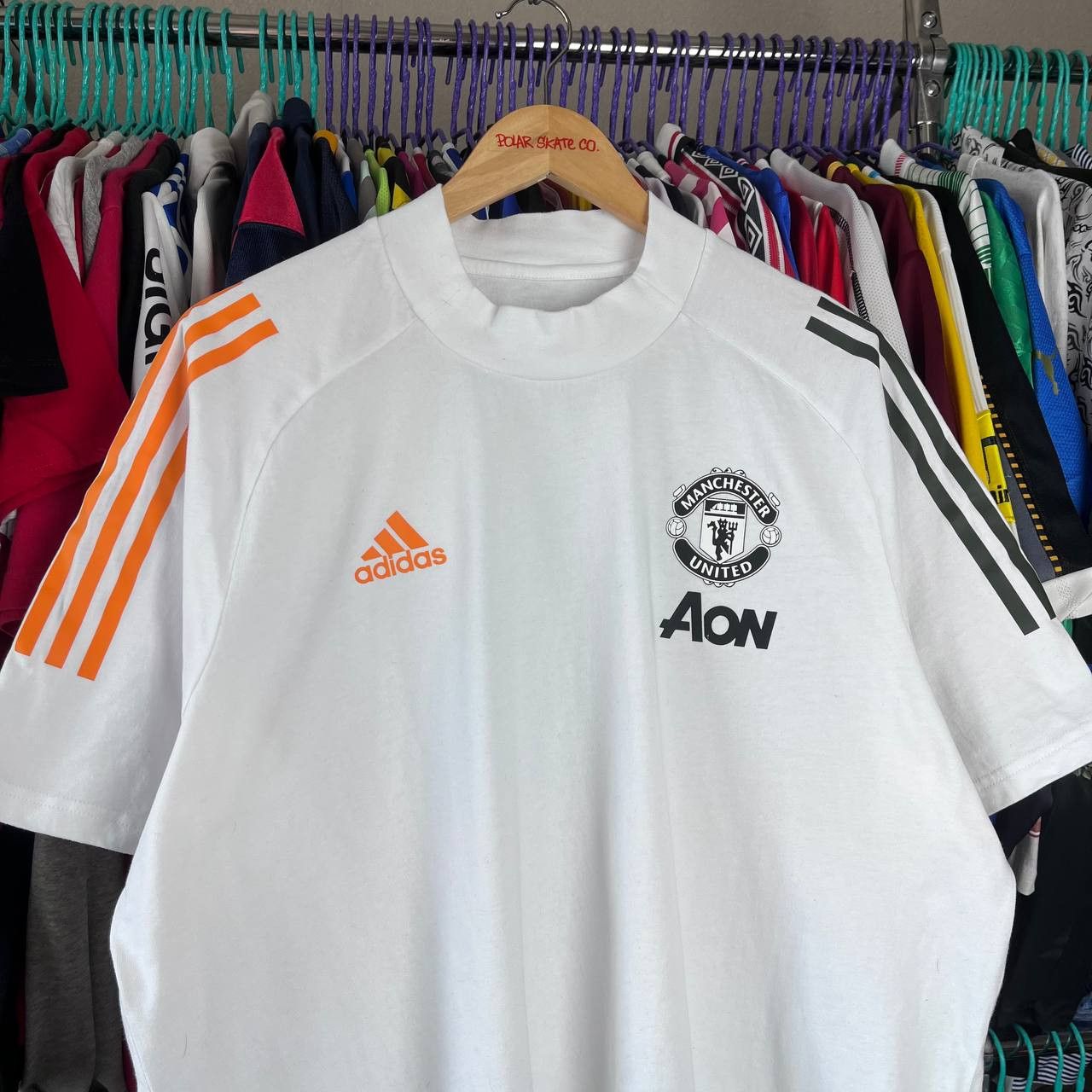 Adidas Adidas Manchester United 2020 Football Soccer Travel Tshirt Size US XL / EU 56 / 4 - 1 Thumbnail