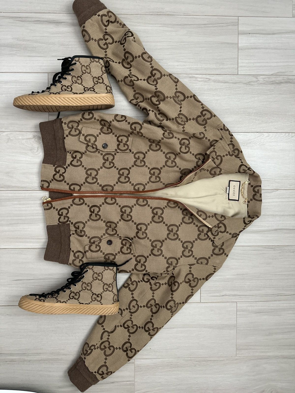 Gucci Gucci GG Canvas Monogram Zip Jacket Size 48 Size US M / EU 48-50 / 2 - 1 Thumbnail