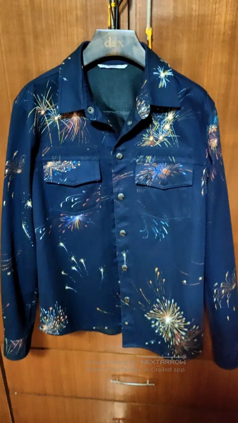 Valentino Valentino Starry sky pyrotechnic denim jacket Size US M / EU 48-50 / 2 - 1 Thumbnail