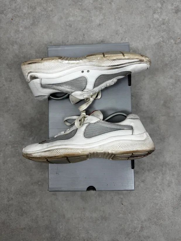 Prada 2000s Prada White America’s Cup Sneakers Size US 8.5 / EU 41-42 - 3 Thumbnail