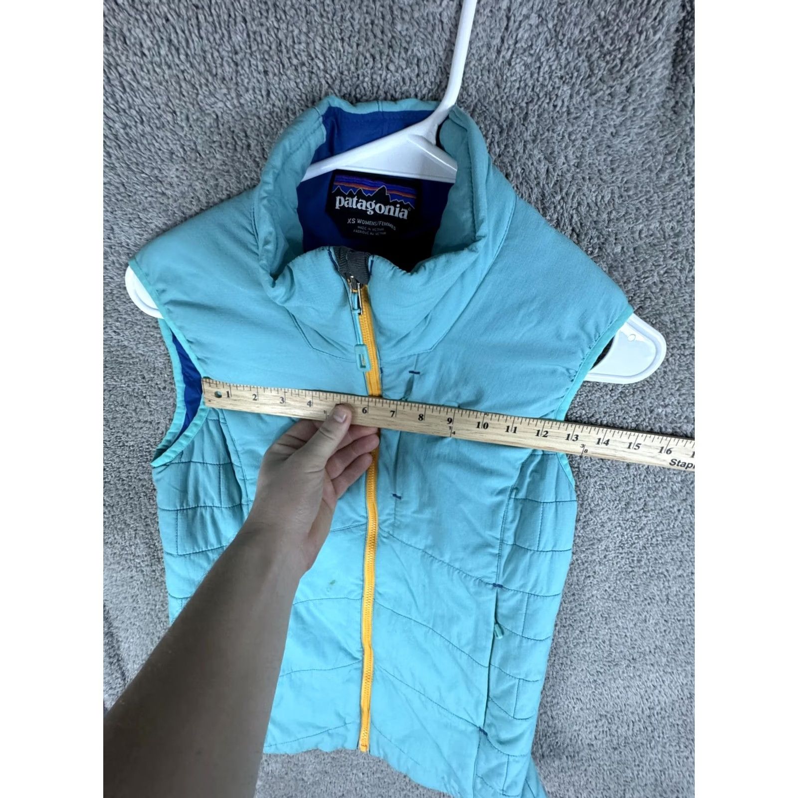 Patagonia Patagonia Vest Womens XS Teal Blue Insulated Quilted Full Zip Puffer Hiking Size XS / US 0-2 / IT 36-38 - 7 Thumbnail