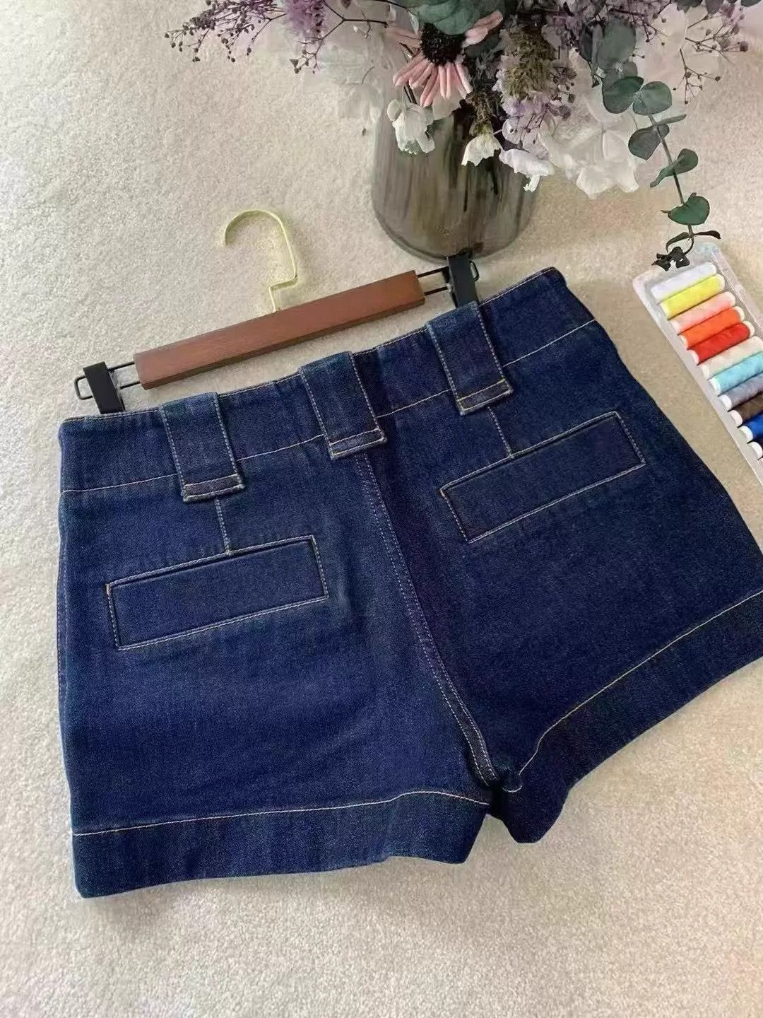 Louis Vuitton LV Denim Mini Shorts 40 Size 28" / US 6 / IT 42 - 3 Thumbnail
