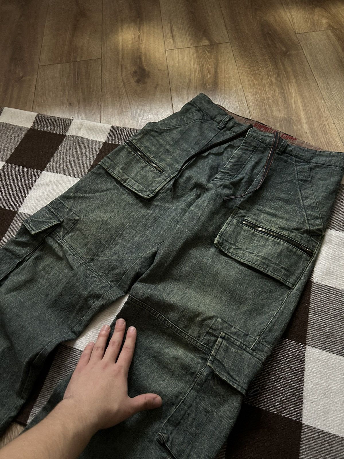 Hysteric Glamour Vintage Japanese Brand Esprit Green cargo pants mens y2k Size US 31 - 3 Thumbnail