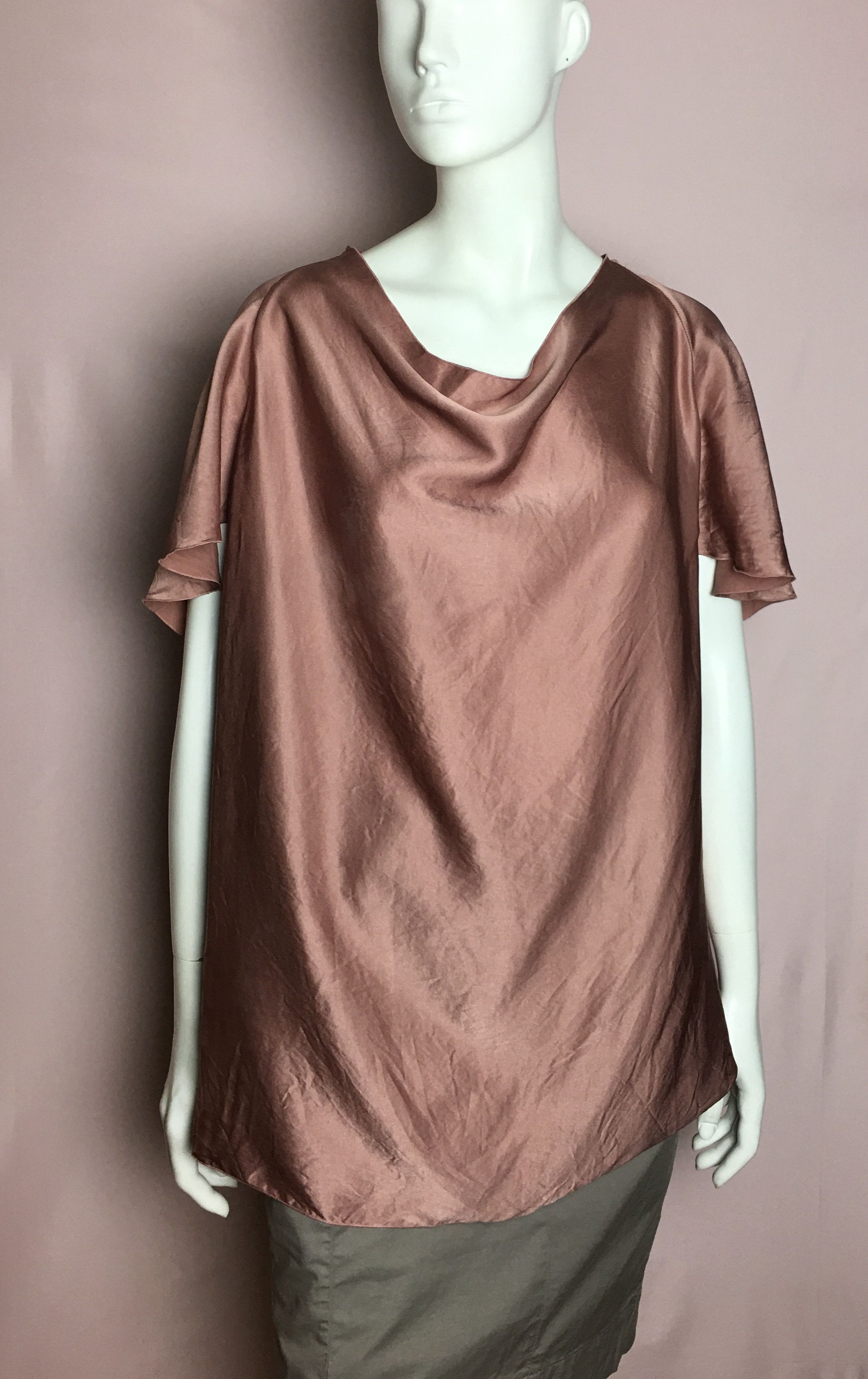 Lanvin LANVIN Paris Silk Blouse Pale Pink Size XL / US 12-14 / IT 48-50 - 1 Thumbnail