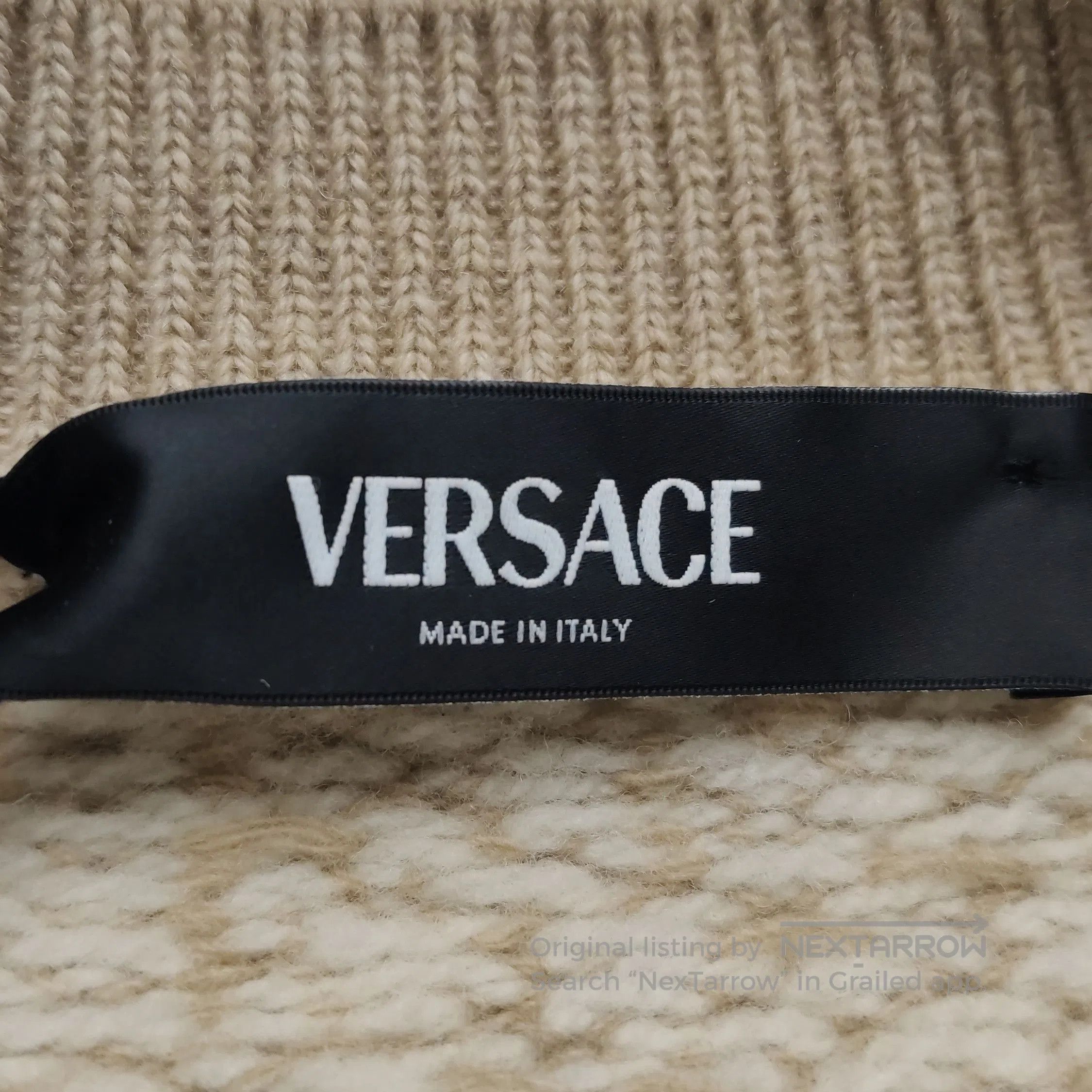 Versace Versace Patterned Wool Blend Crewneck Sweater. Size US XXL / EU 58 / 5 - 4 Thumbnail