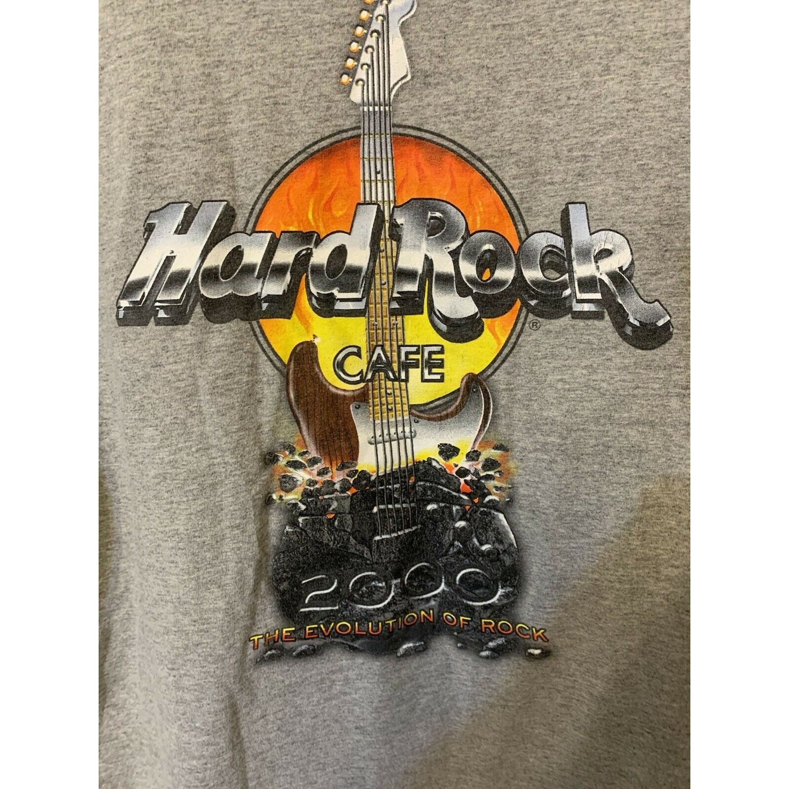 Hard Rock Cafe Hard Rock Cafe Gray Men’s Sz L 2000 Evolution of Rock Las Ve Size US L / EU 52-54 / 3 - 1 Thumbnail