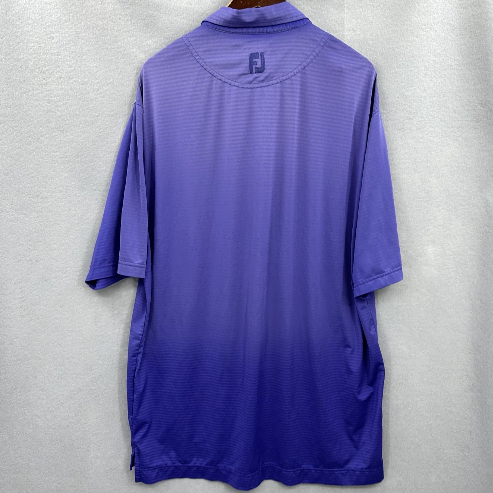 Footjoy FootJoy Polo Shirt Men’s XL Purple Striped Short Sleeve Polo Sports Golf Logo Dad Casual Shirt Size US XL / EU 56 / 4 - 4 Thumbnail