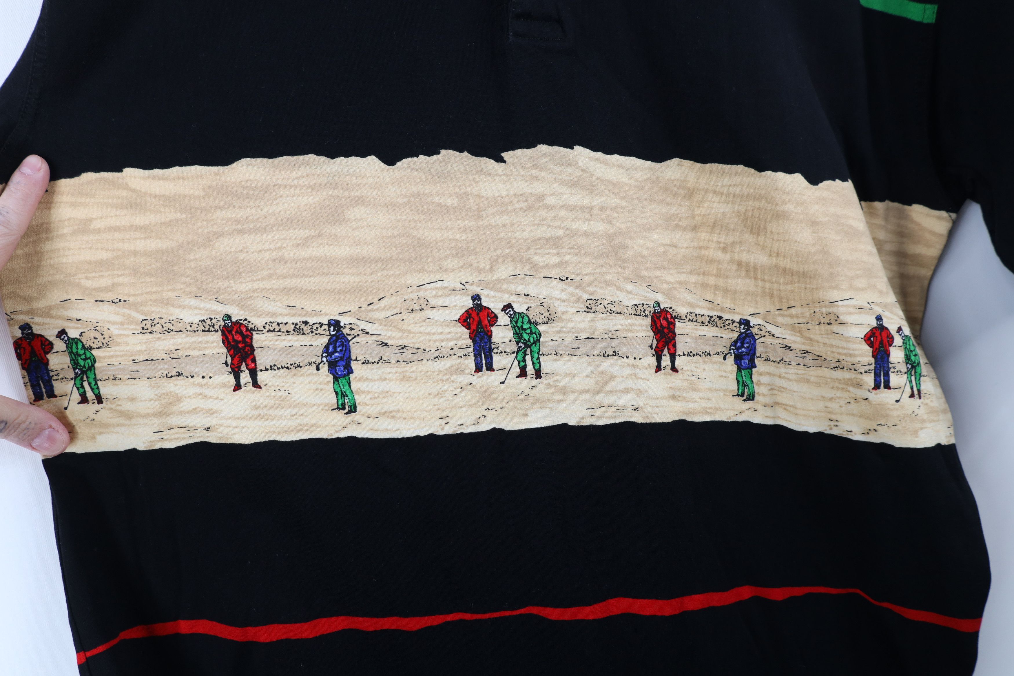 Vintage Vintage 90s Streetwear All Over Print Golfing Polo Shirt Size US XL / EU 56 / 4 - 4 Thumbnail
